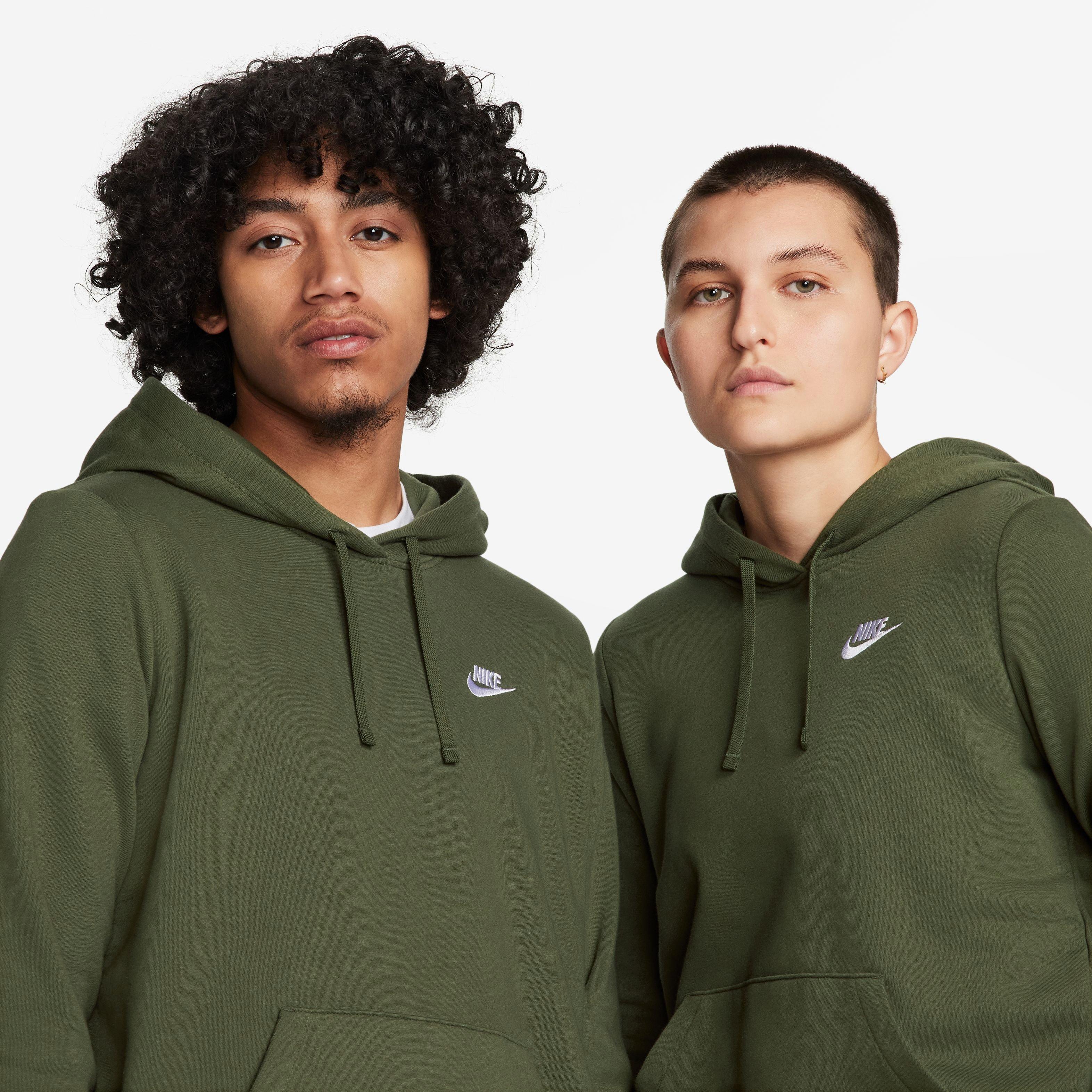 Nike Women s Club Fleece Hoodie Dark Khaki