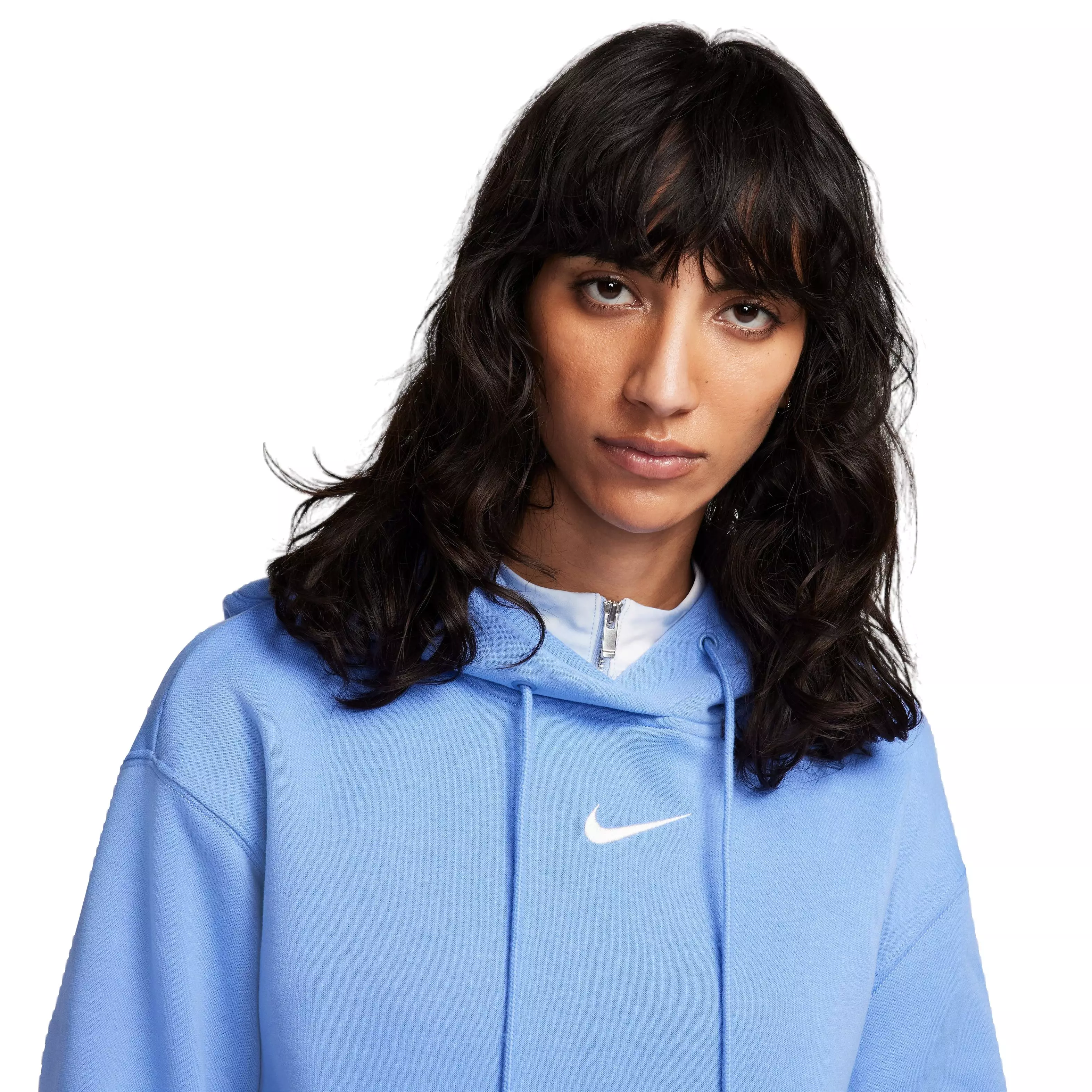 Nike Women's Phoenix Oversized Hoodie - Polar - BLUE