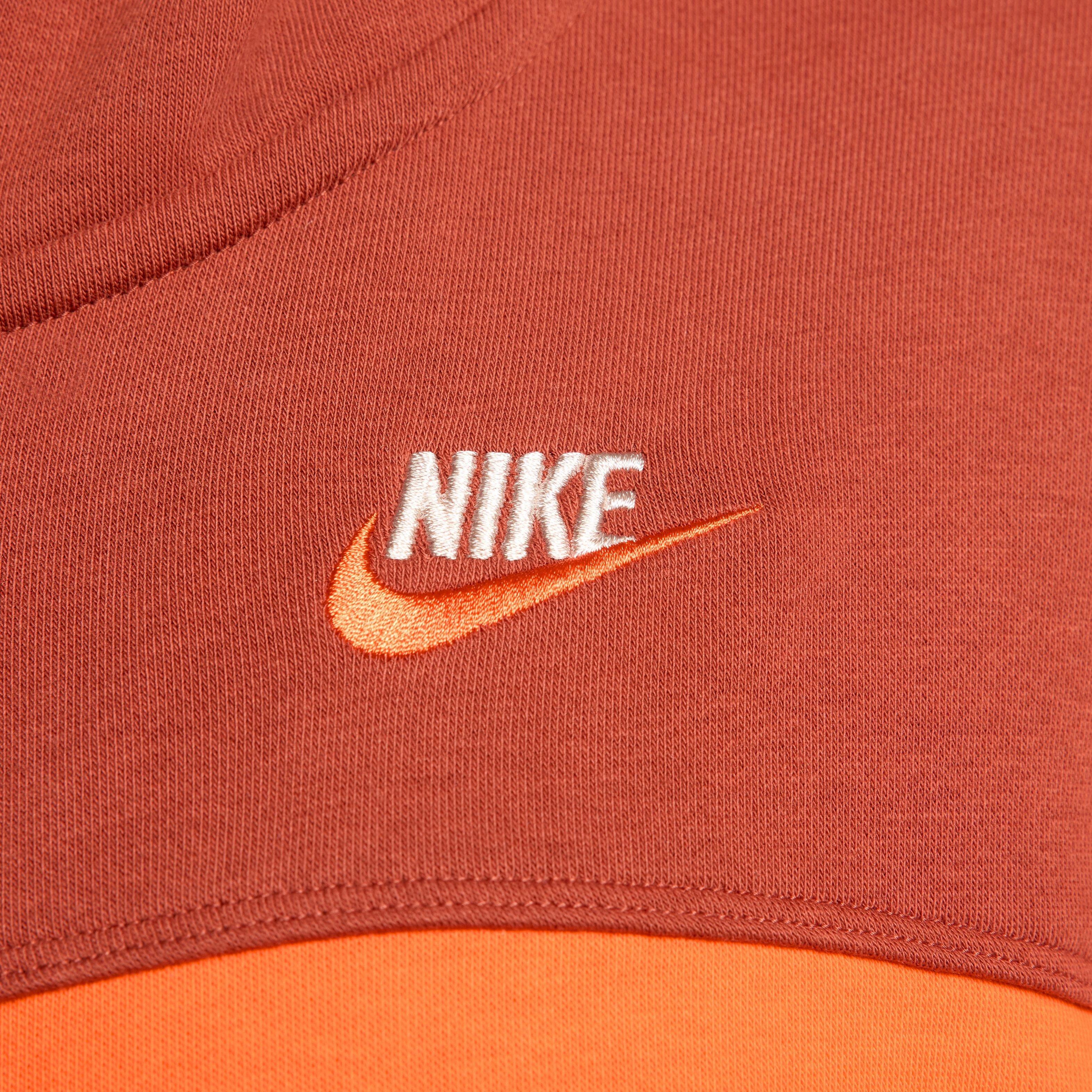 Nike Women's Sportswear City Utility Fleece Full-Zip Jacket - ORANGE Thumbnail View 4