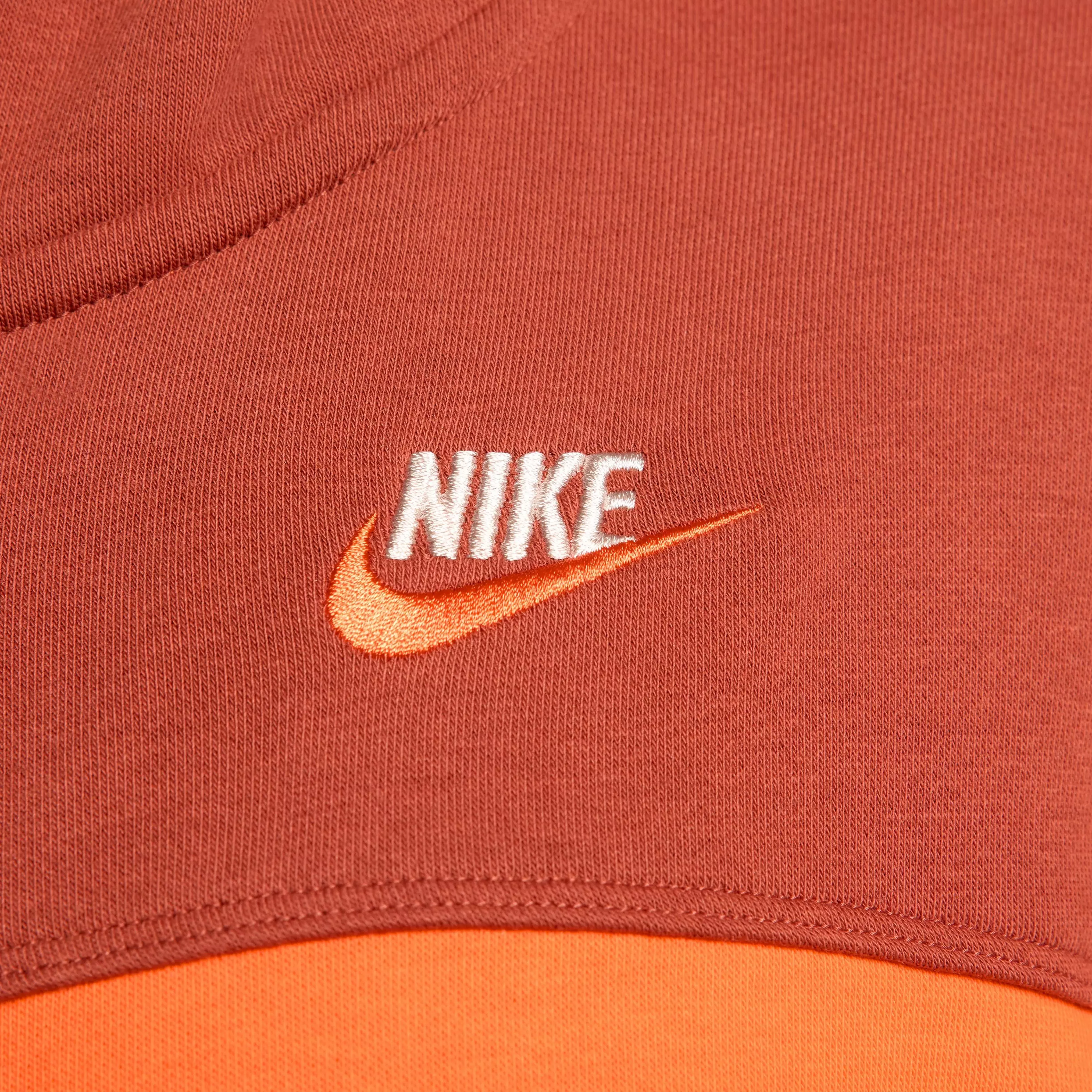 Nike Women's Sportswear City Utility Fleece Full-Zip Jacket - ORANGE