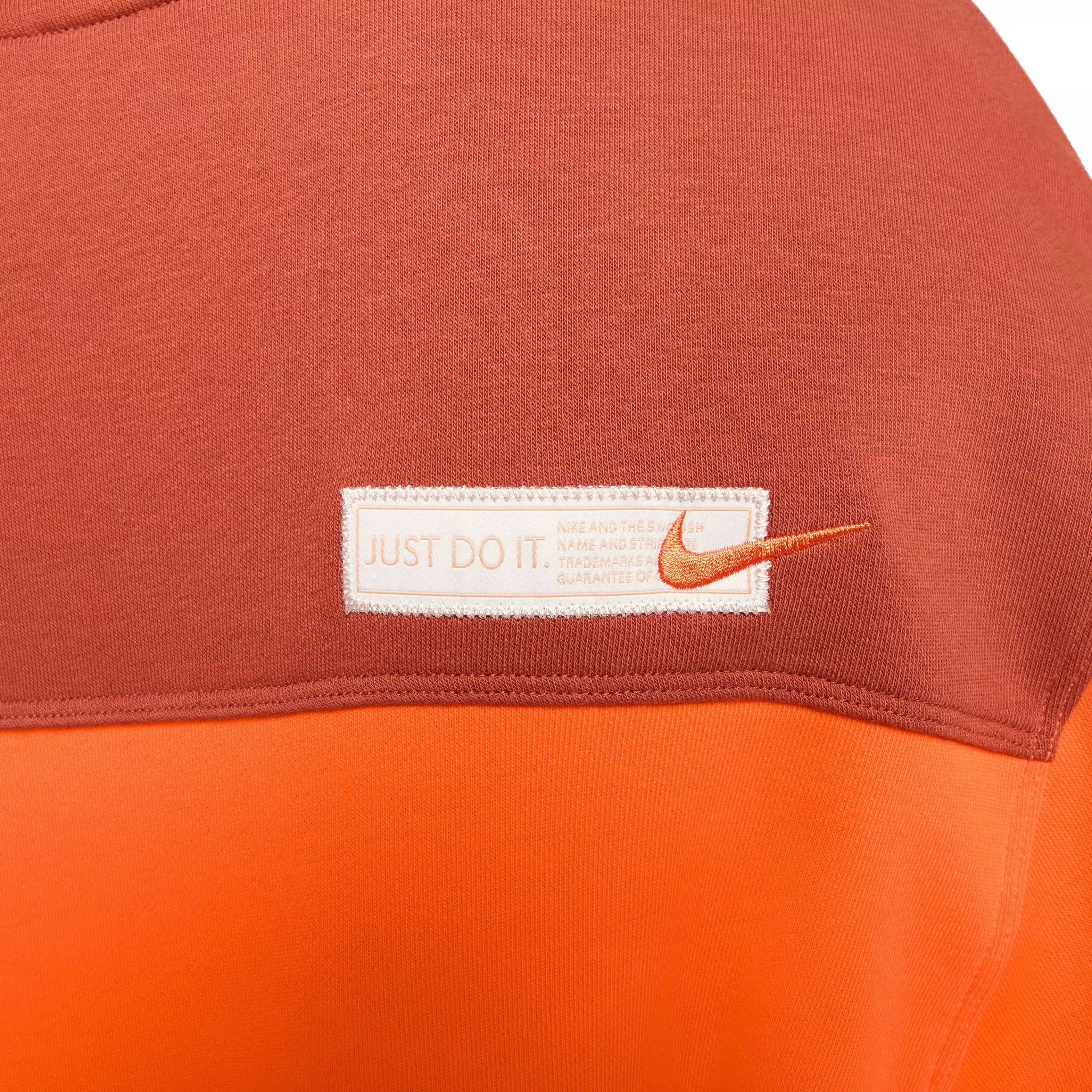 Nike Women's Sportswear City Utility Fleece Full-Zip Jacket - ORANGE