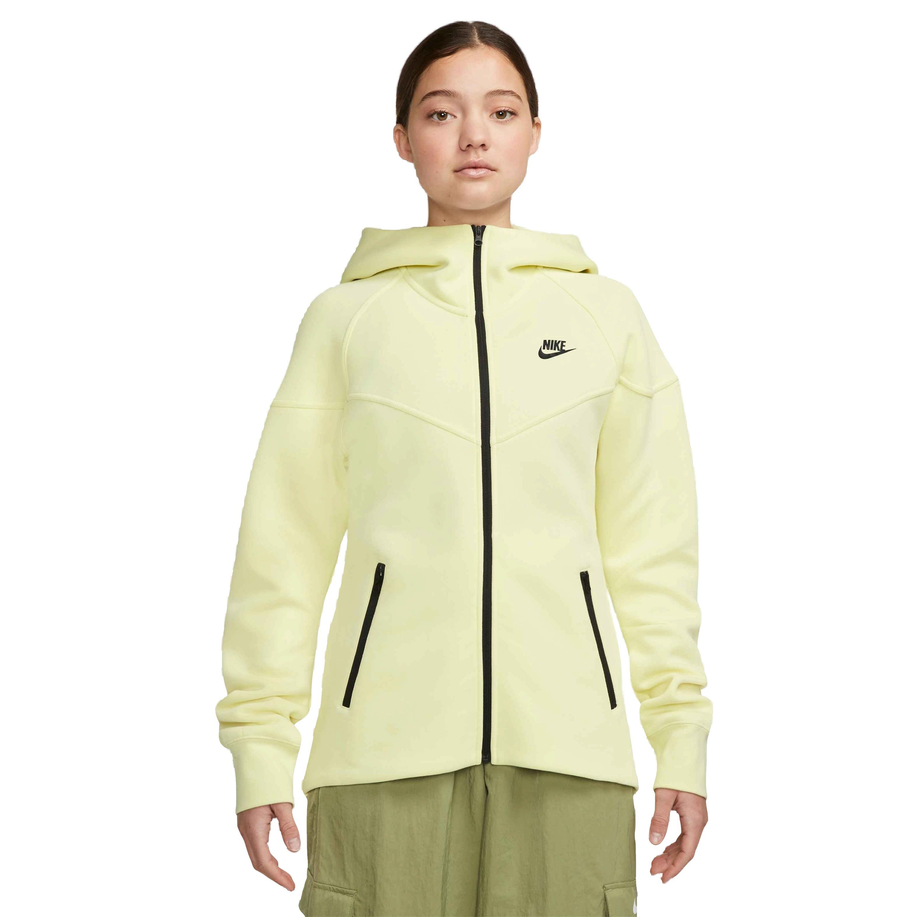 Nike Women's Tech Fleece Windrunner Full-Zip Hoodie - Lumi Green - LT GREEN Thumbnail View 1