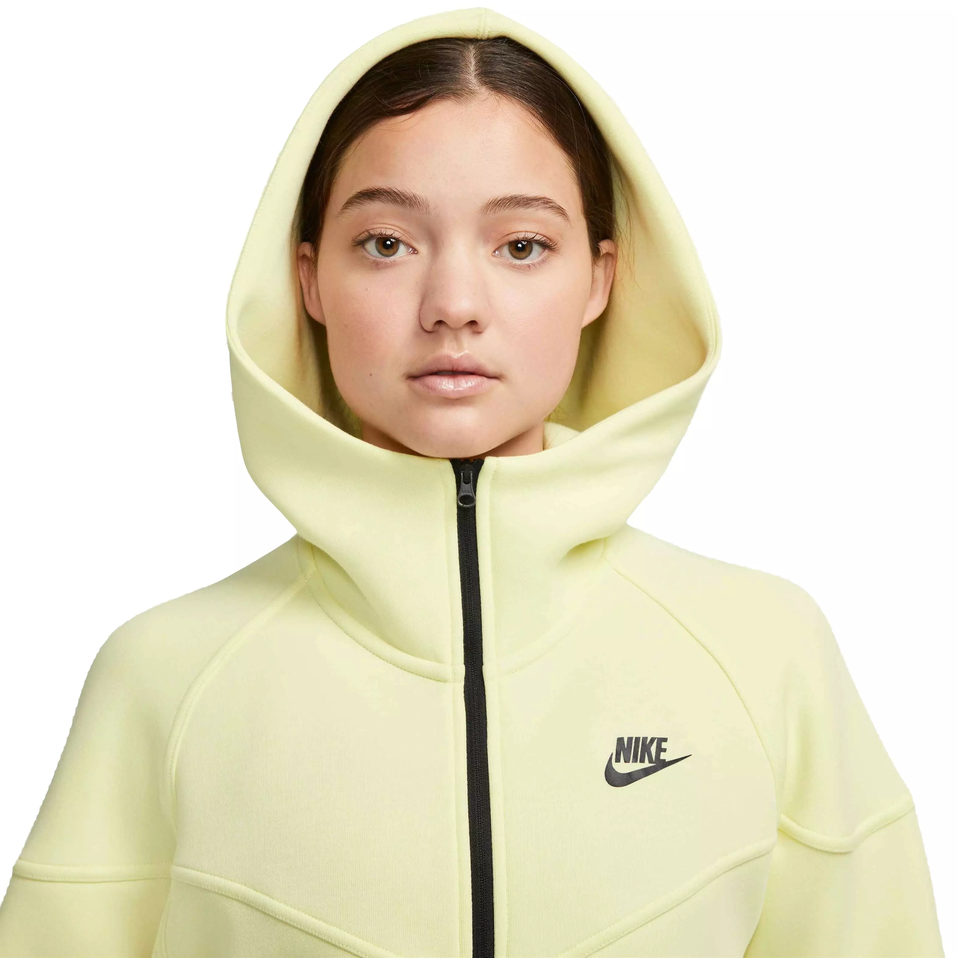 Nike Women's Tech Fleece Windrunner Full-Zip Hoodie - Lumi Green - LT GREEN