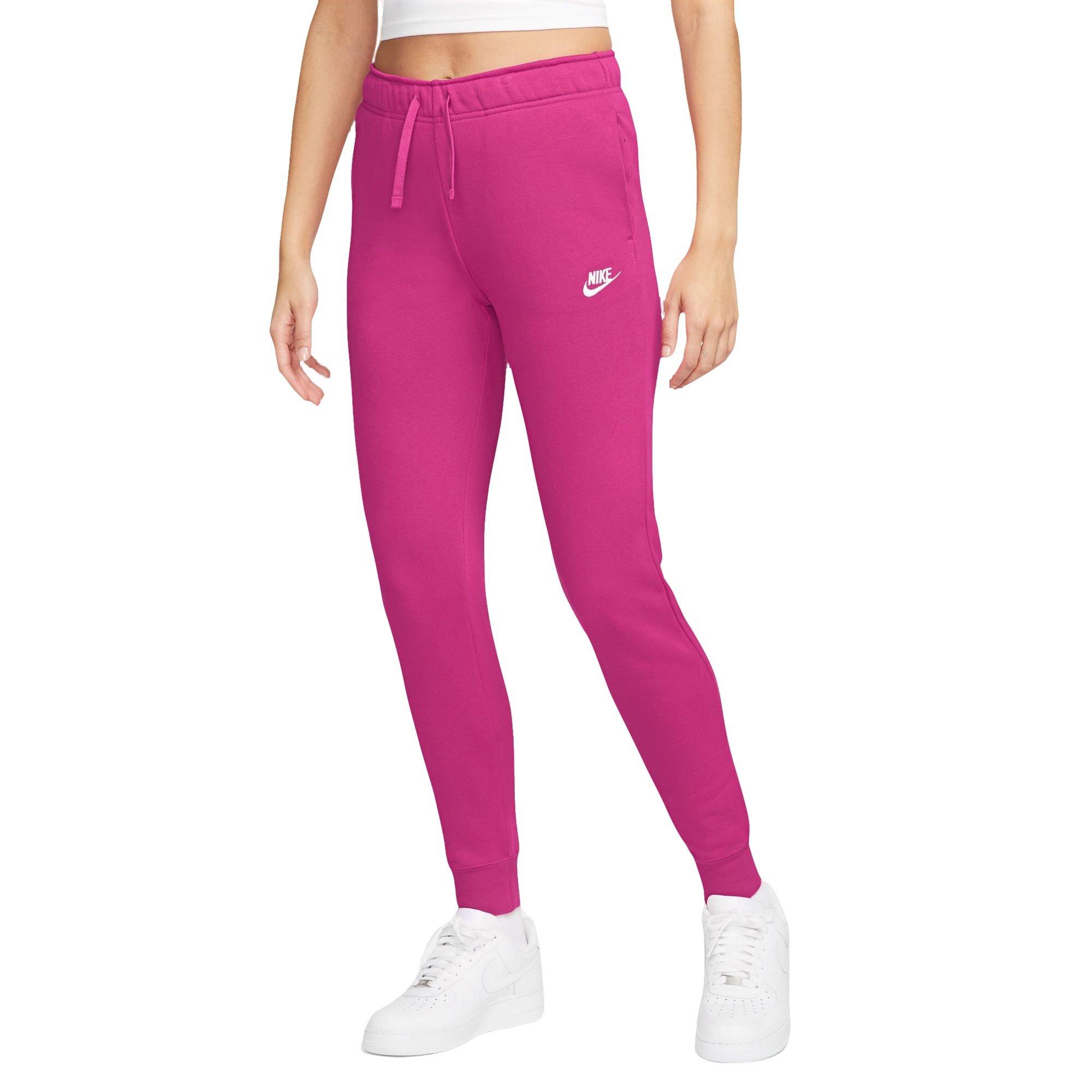 Nike Women's Club Fleece Joggers - Fireberry - PINK Thumbnail View 1