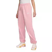 Nike Women's Sportswear Club Fleece Mid-Rise Oversized Sweatpants - Medium  Pink - Hibbett