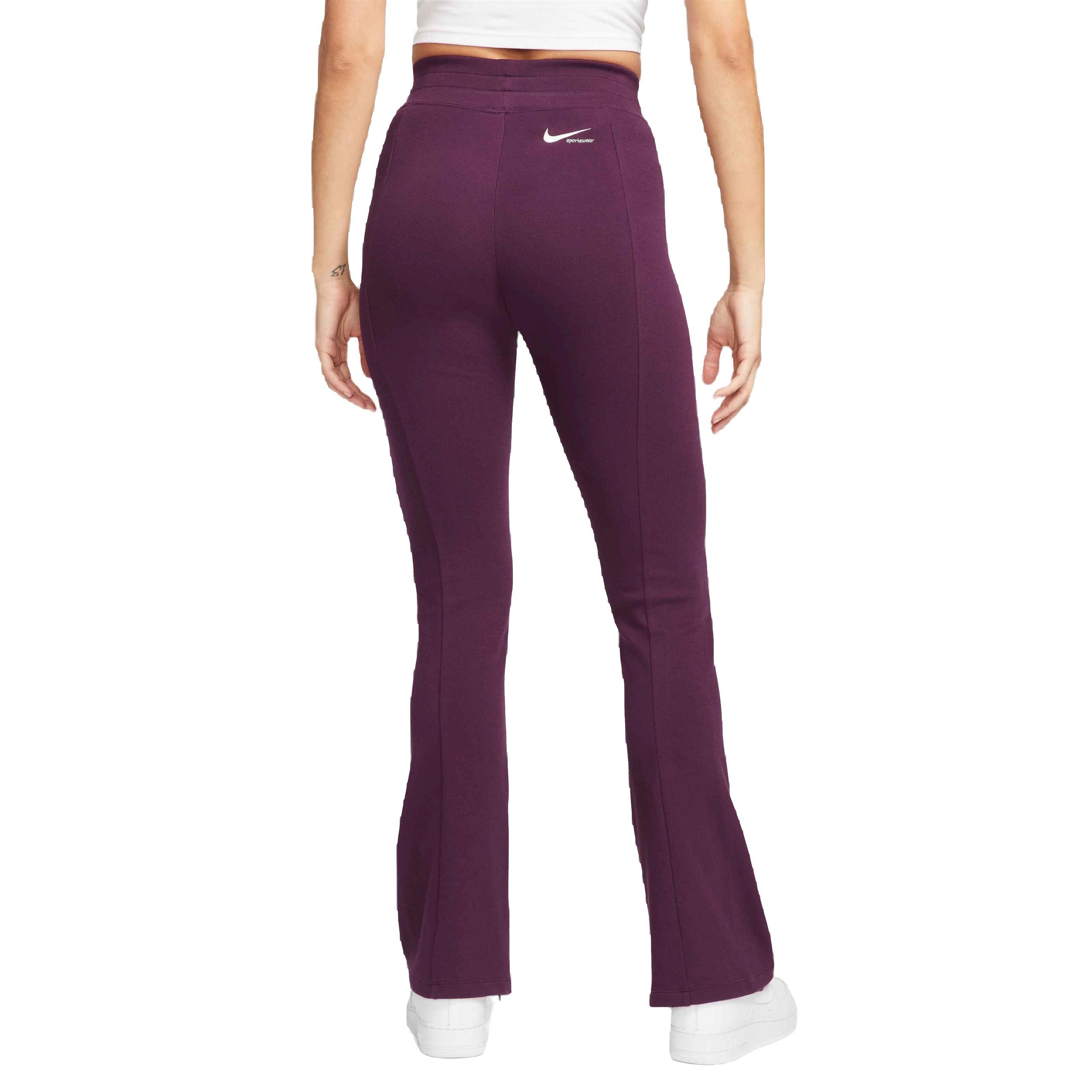 Nike Women's Sportswear Slit Hem Pants - Maroon - Hibbett