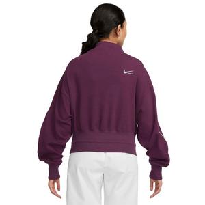 Nike Women's Sportswear Mock Neck Top - Maroon
