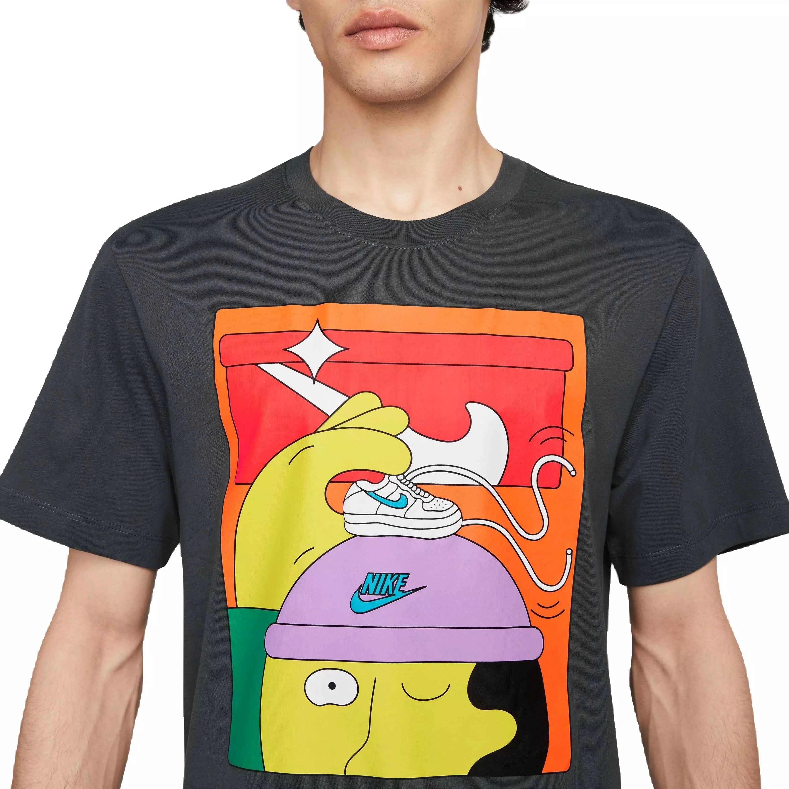 Nike Men's Sportswear Pack 4 Tee-Black - BLACK