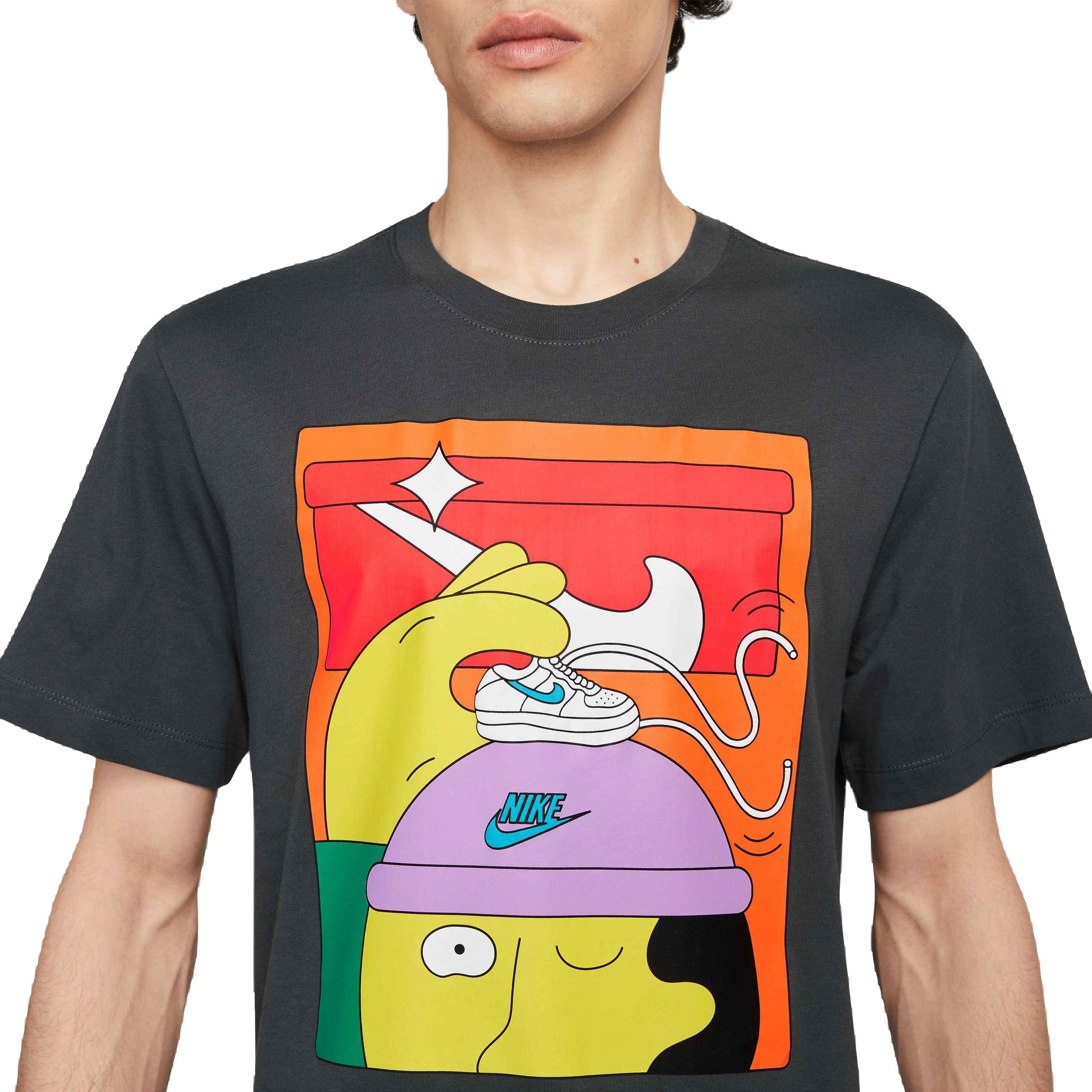 Nike Men's Sportswear Pack 4 Tee-Black - BLACK Thumbnail View 3