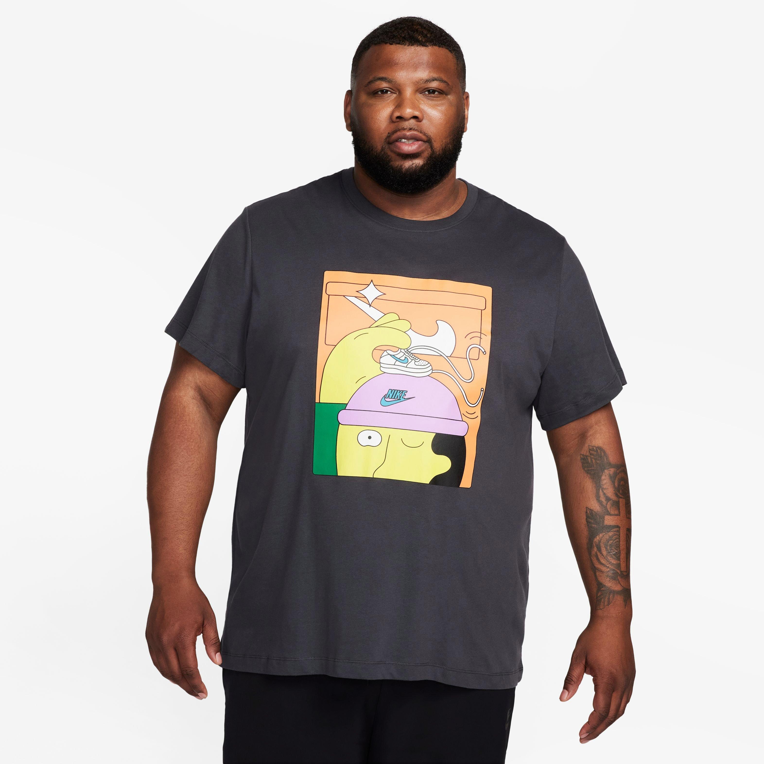 Nike Men's Sportswear Pack 4 Tee-Black - BLACK Thumbnail View 9