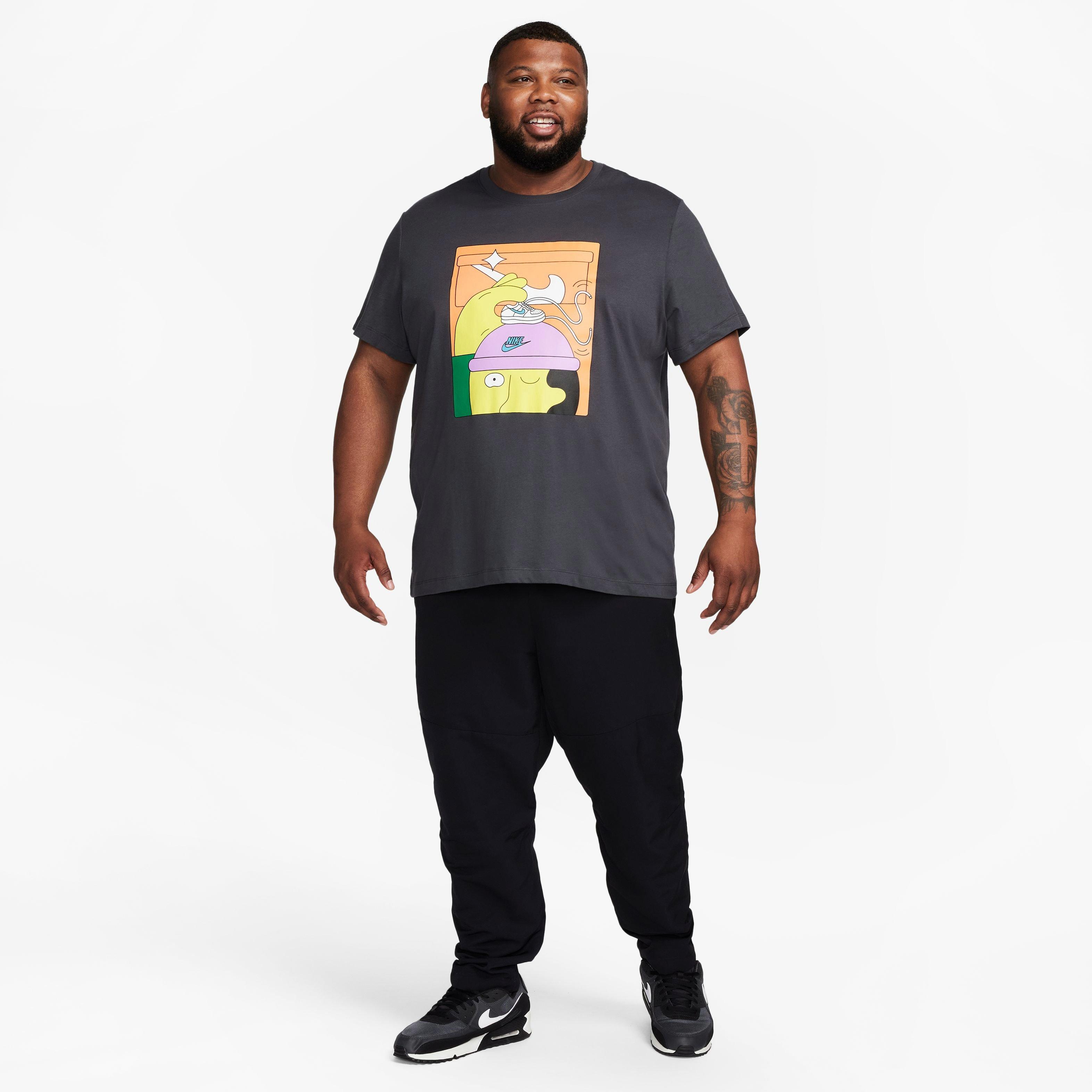 Nike Men's Sportswear Pack 4 Tee-Black - BLACK Thumbnail View 11