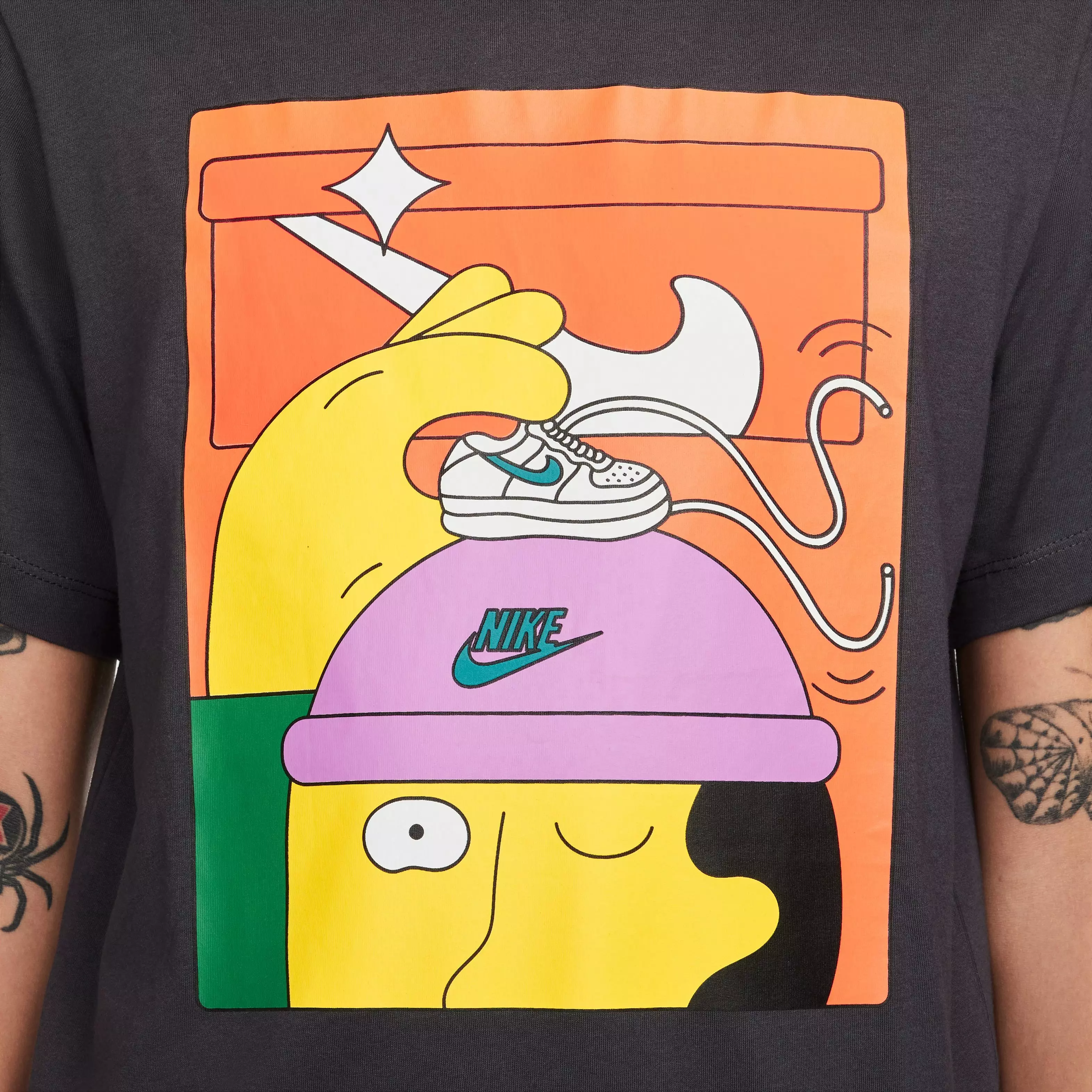 Nike Men's Sportswear Pack 4 Tee-Black - BLACK