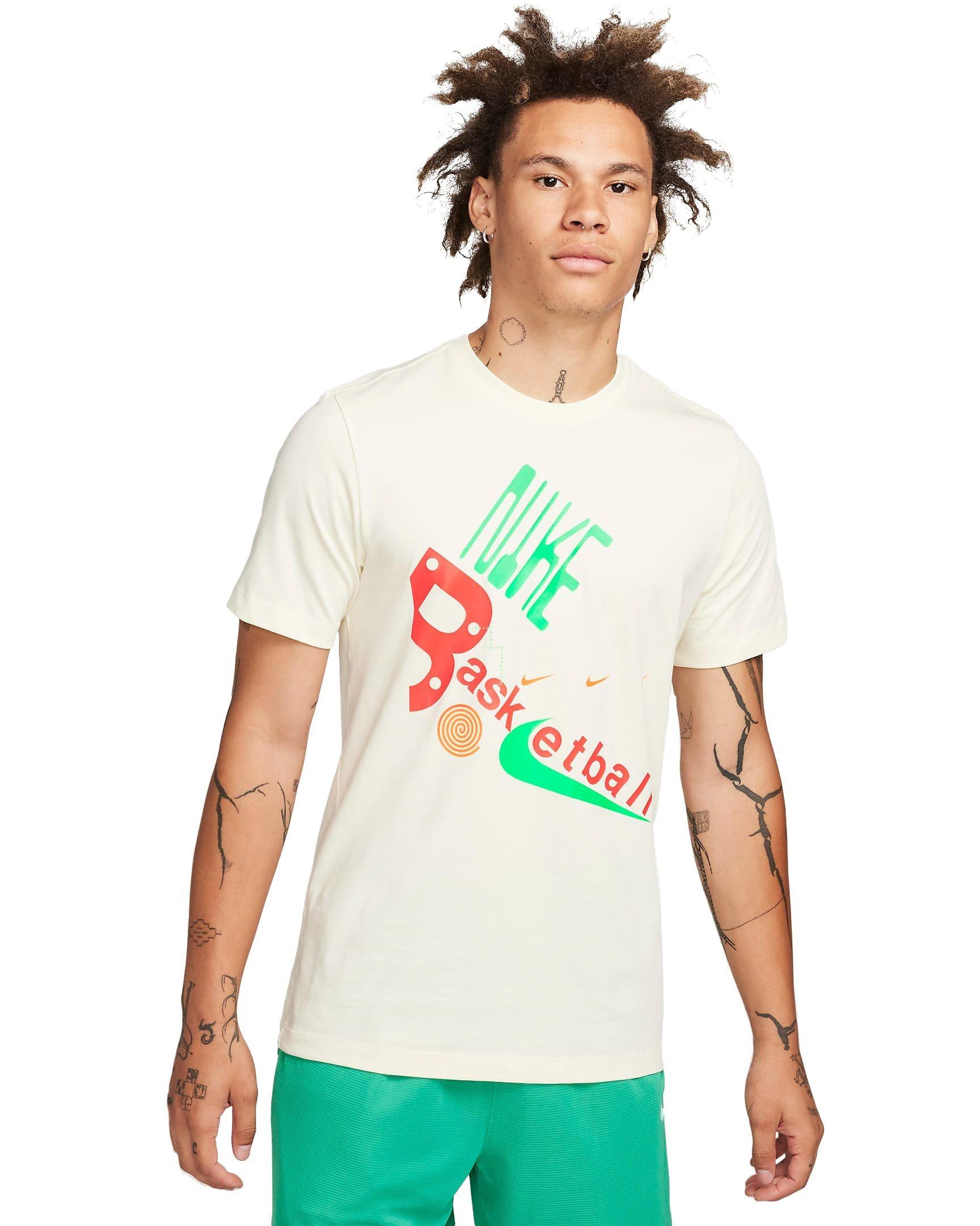 Nike Men's JDI Swoosh Tee-White - WHITE Thumbnail View 1