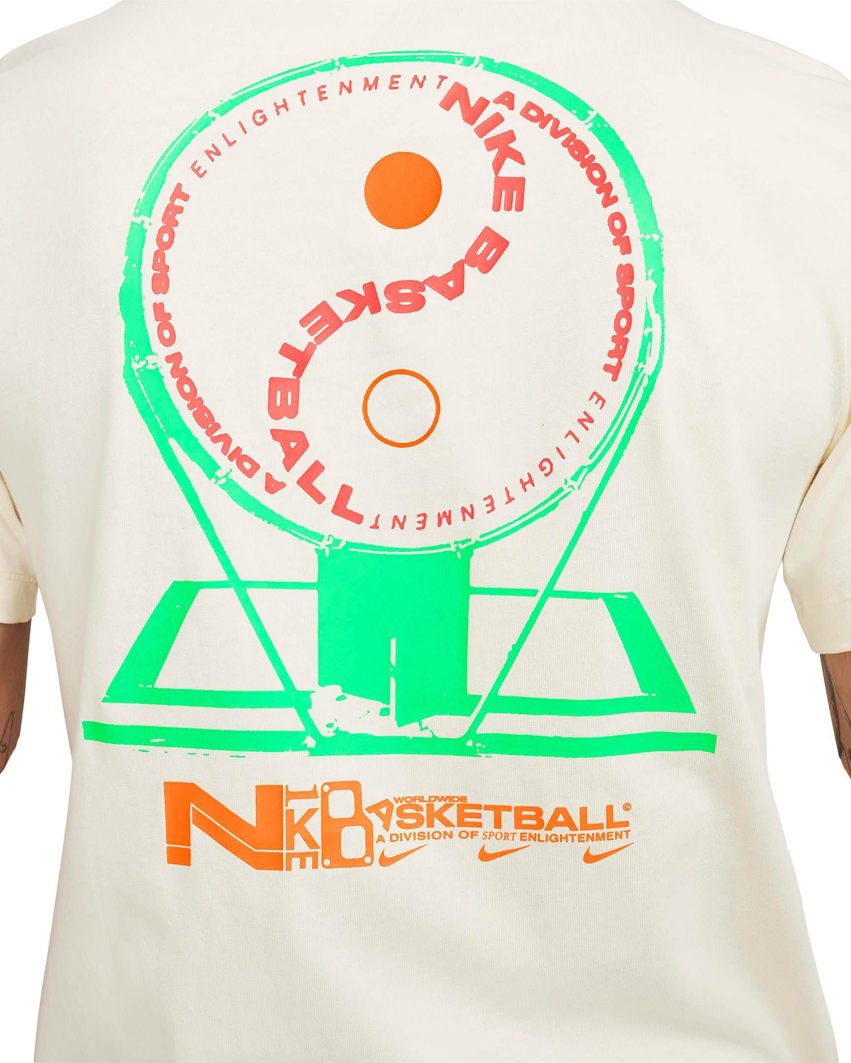 Nike Men's JDI Swoosh Tee-White - WHITE Thumbnail View 5