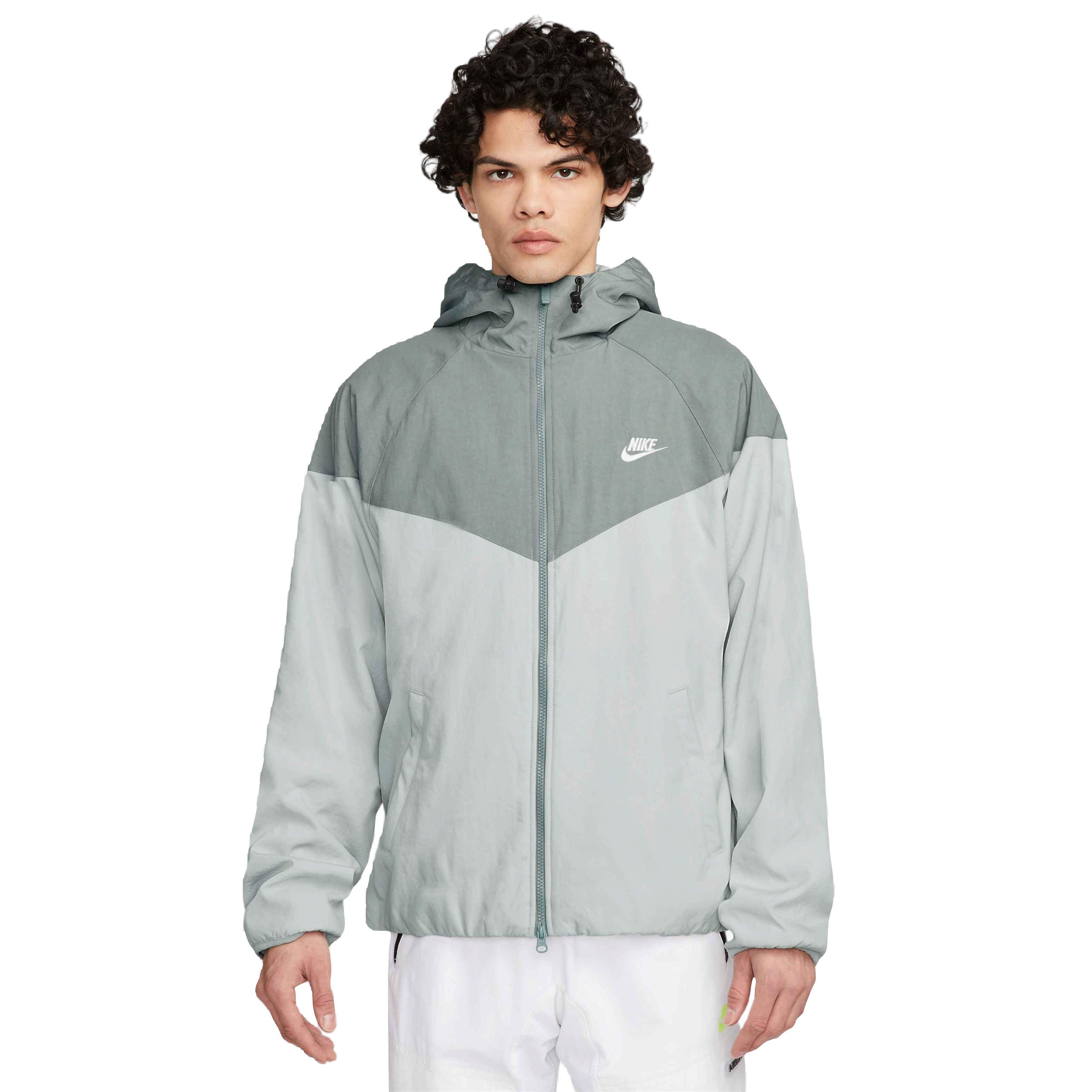 Nike Men's Windrunner Winterized Woven Hooded Jacket-Grey