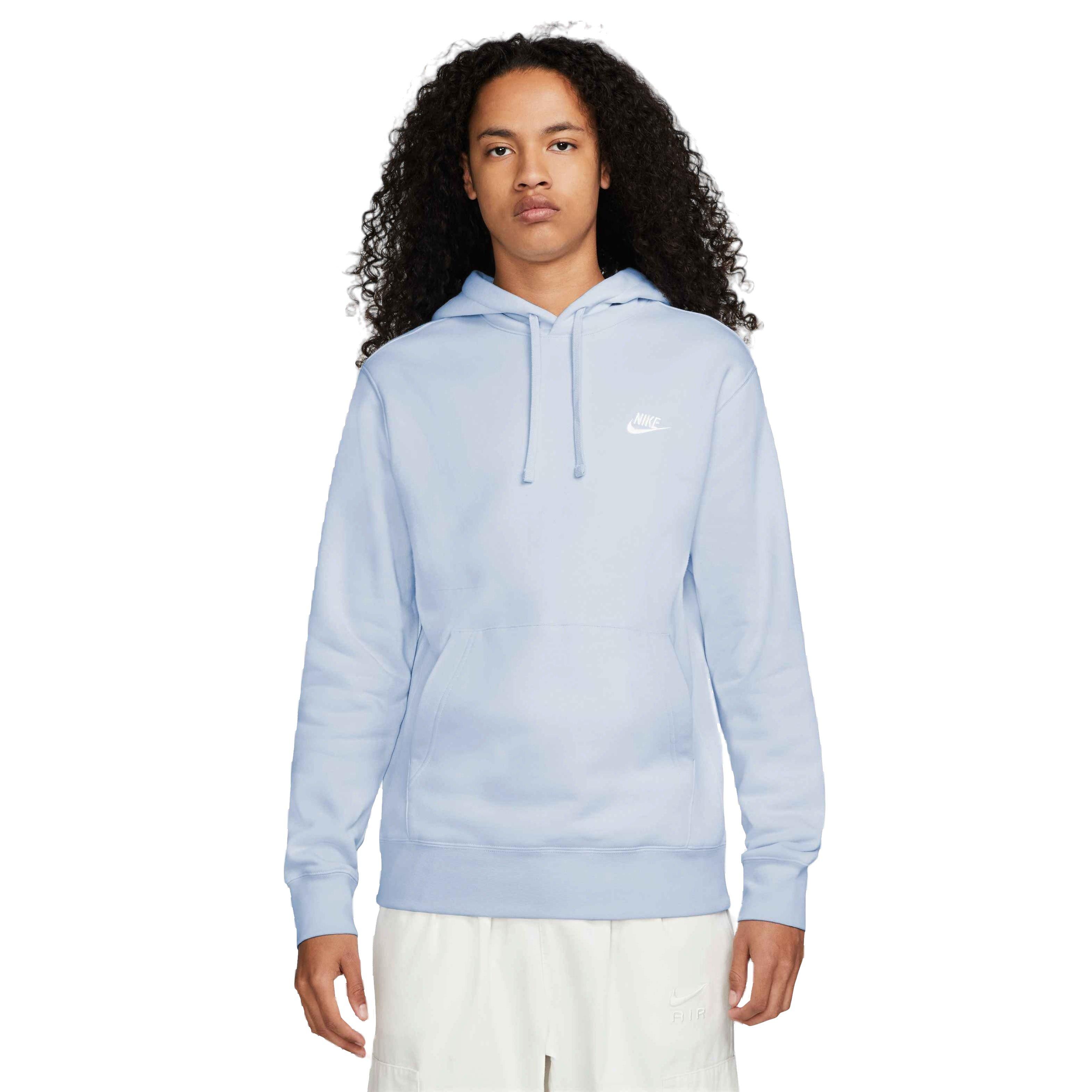 Nike Men's Sportswear Club Fleece Pullover Hoodie-Blue - BLUE Thumbnail View 1