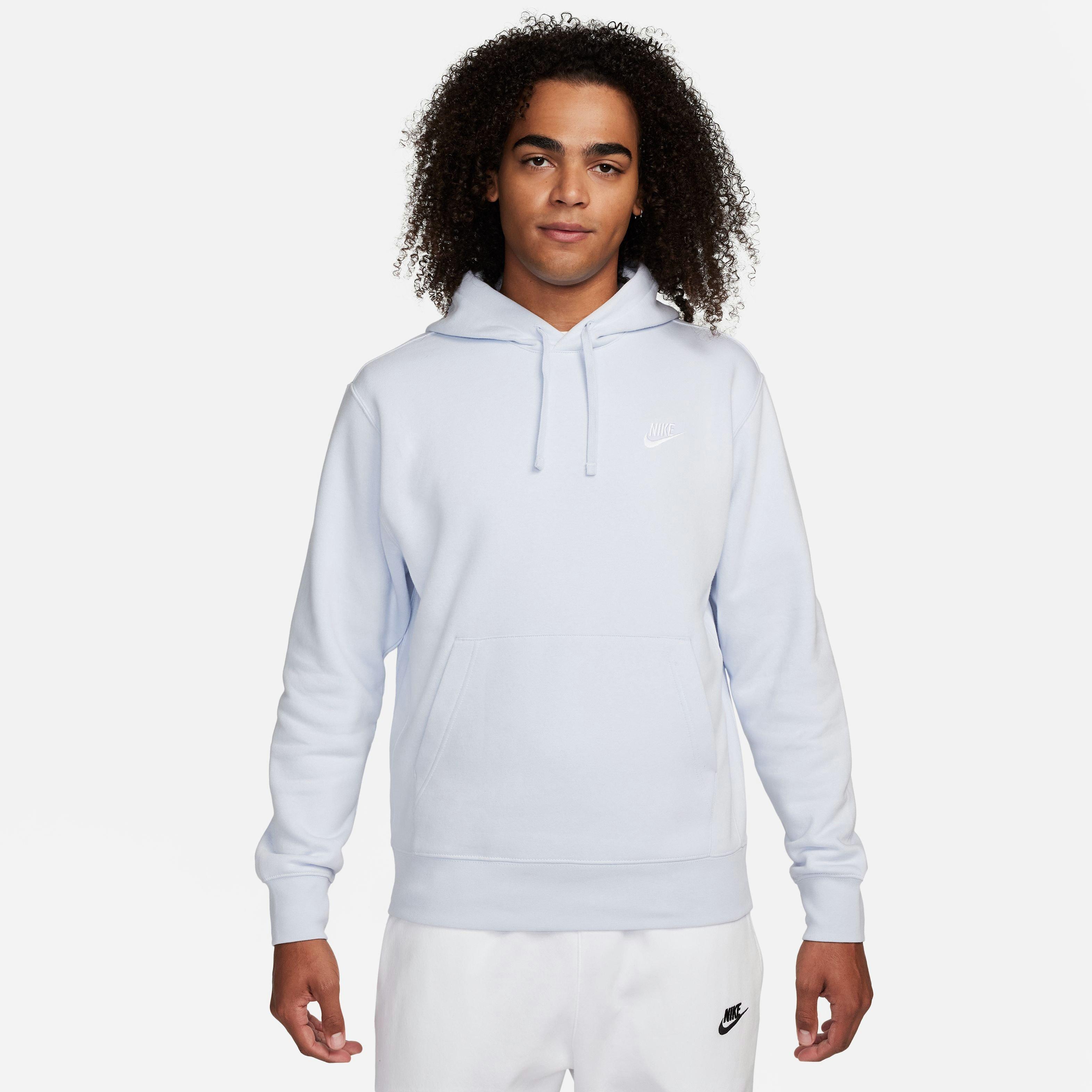 Nike Men's Sportswear Club Fleece Pullover Hoodie - Blue - BLUE Thumbnail View 16