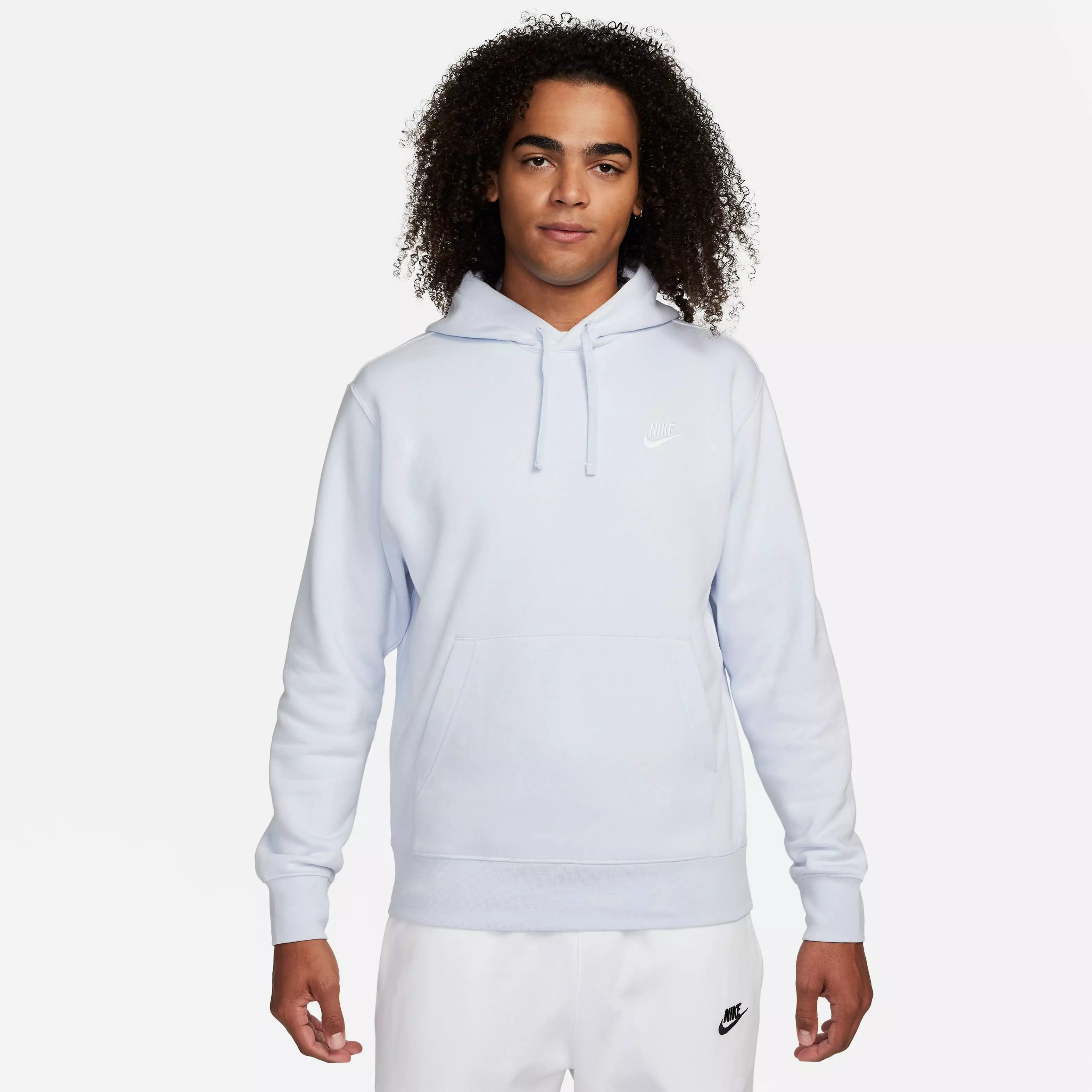 Nike Men's Sportswear Club Fleece Pullover Hoodie-Blue - BLUE