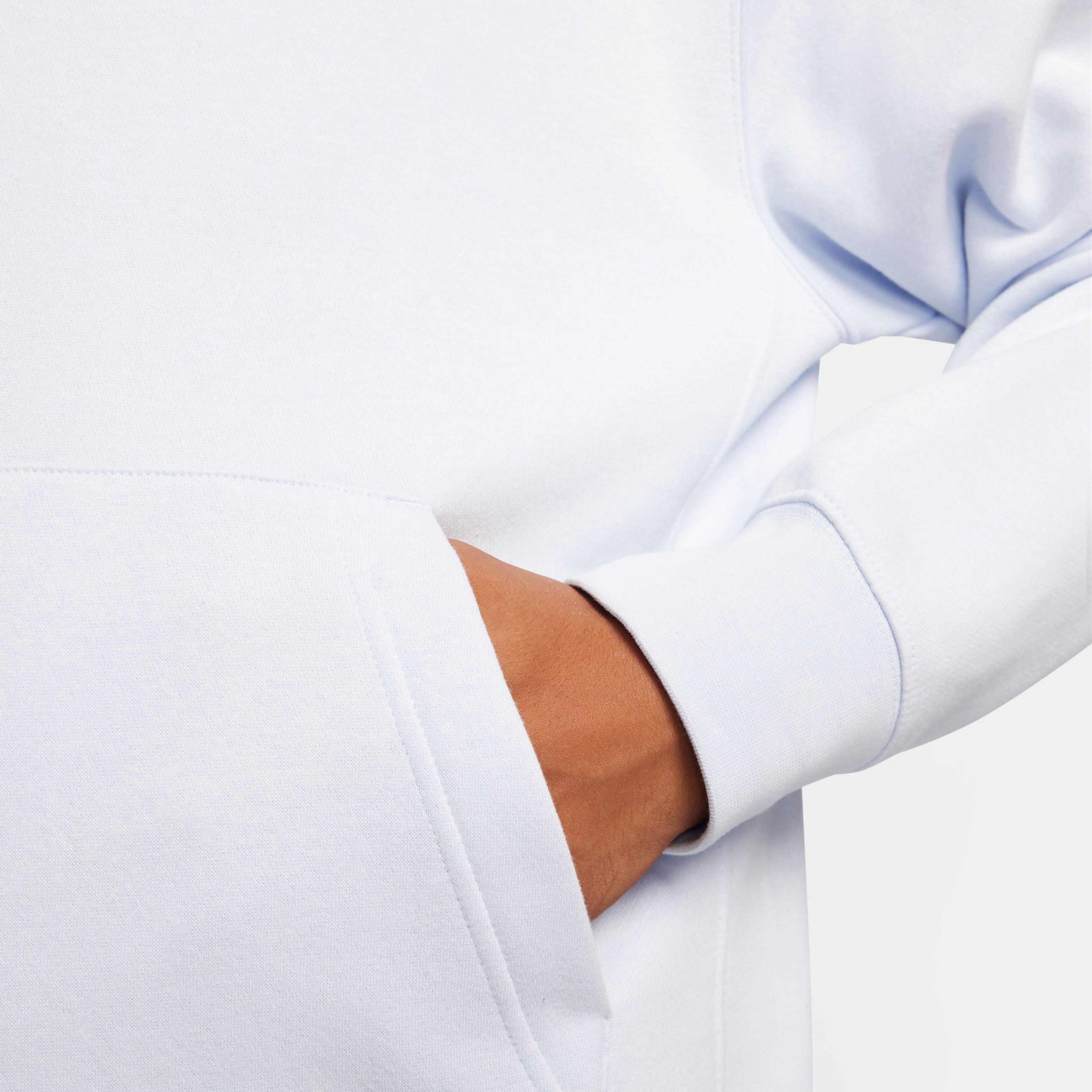 Nike Men's Sportswear Club Fleece Pullover Hoodie-Blue - BLUE Thumbnail View 8