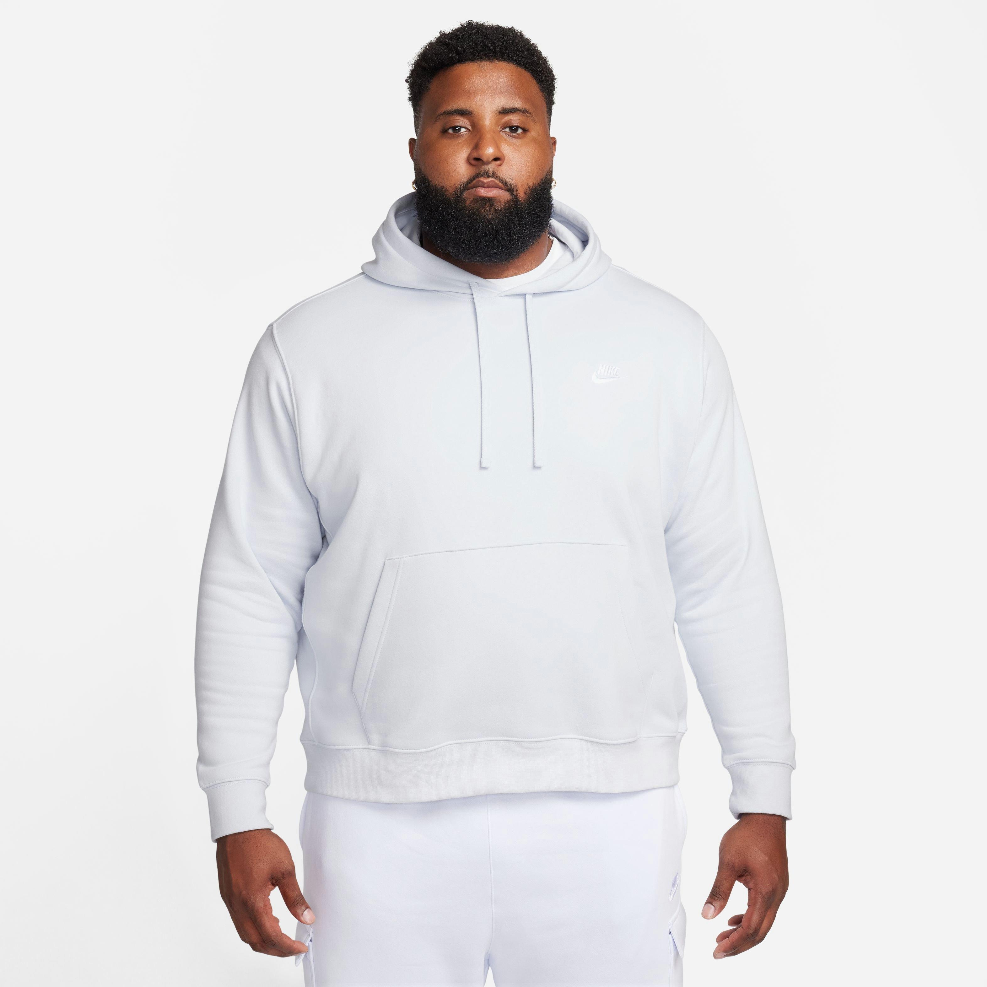 Nike Men's Sportswear Club Fleece Pullover Hoodie - Blue - BLUE Thumbnail View 17