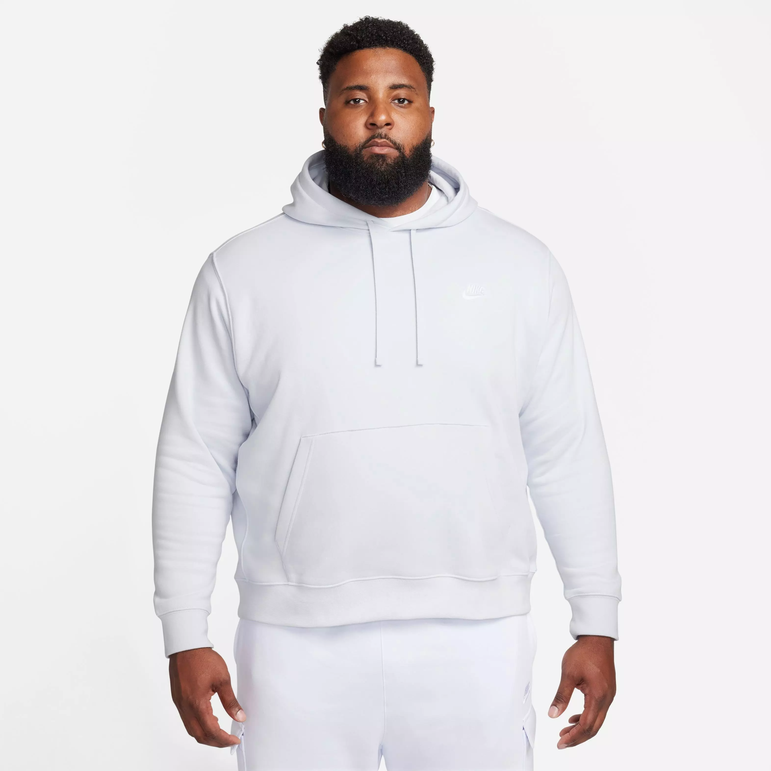 Nike Men's Sportswear Club Fleece Pullover Hoodie-Blue - BLUE