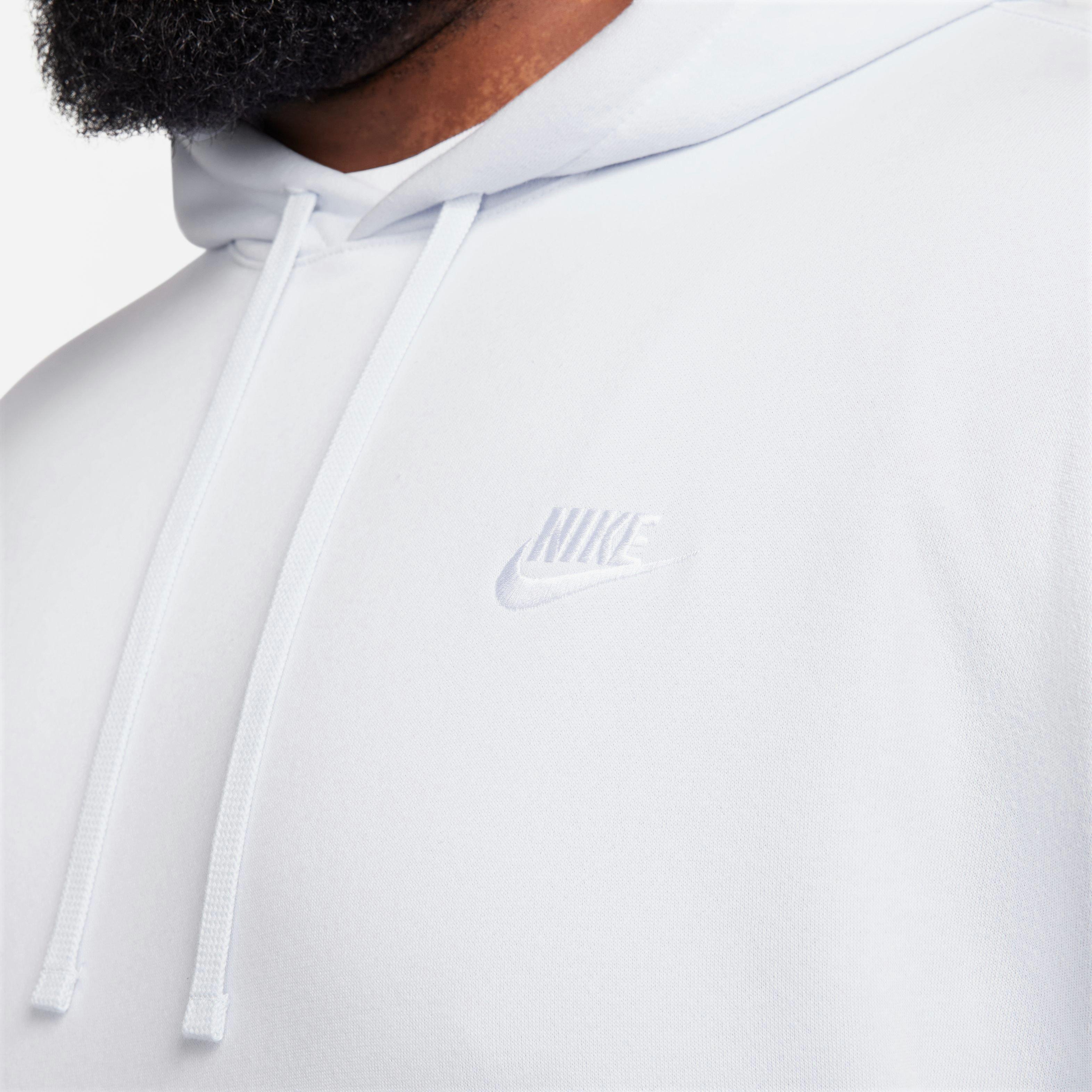 Nike Men's Sportswear Club Fleece Pullover Hoodie - Blue - BLUE Thumbnail View 11