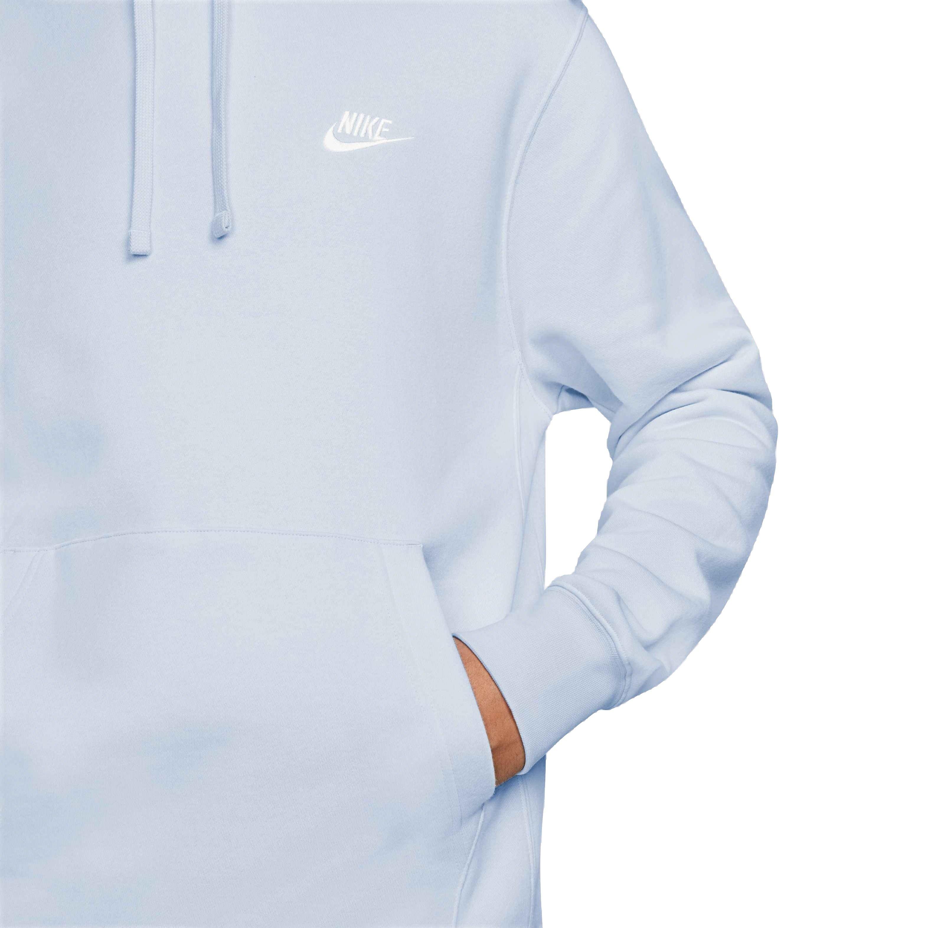 Nike Men's Sportswear Club Fleece Pullover Hoodie - Blue - BLUE Thumbnail View 3