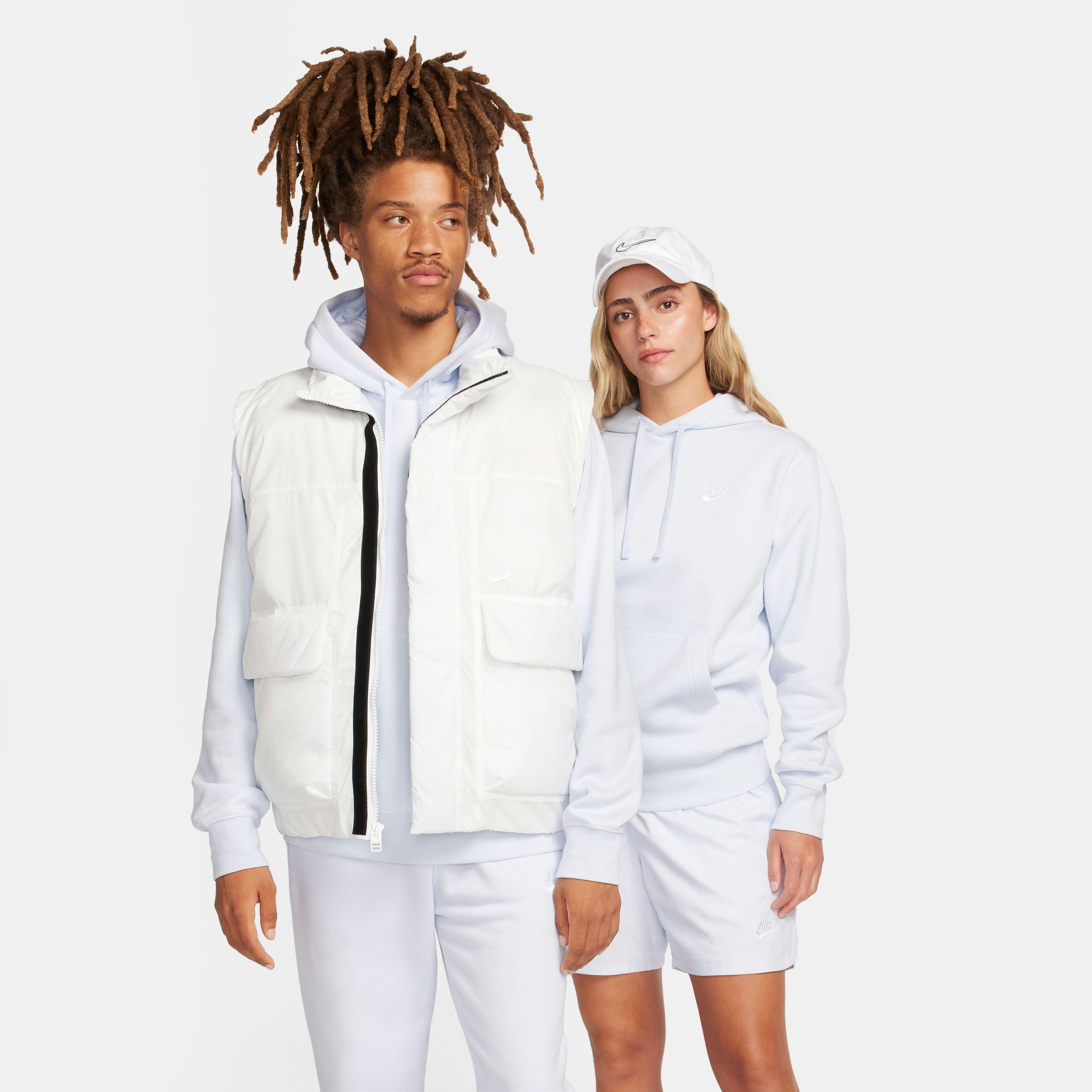 Nike Men's Sportswear Club Fleece Pullover Hoodie-Blue - BLUE Thumbnail View 9