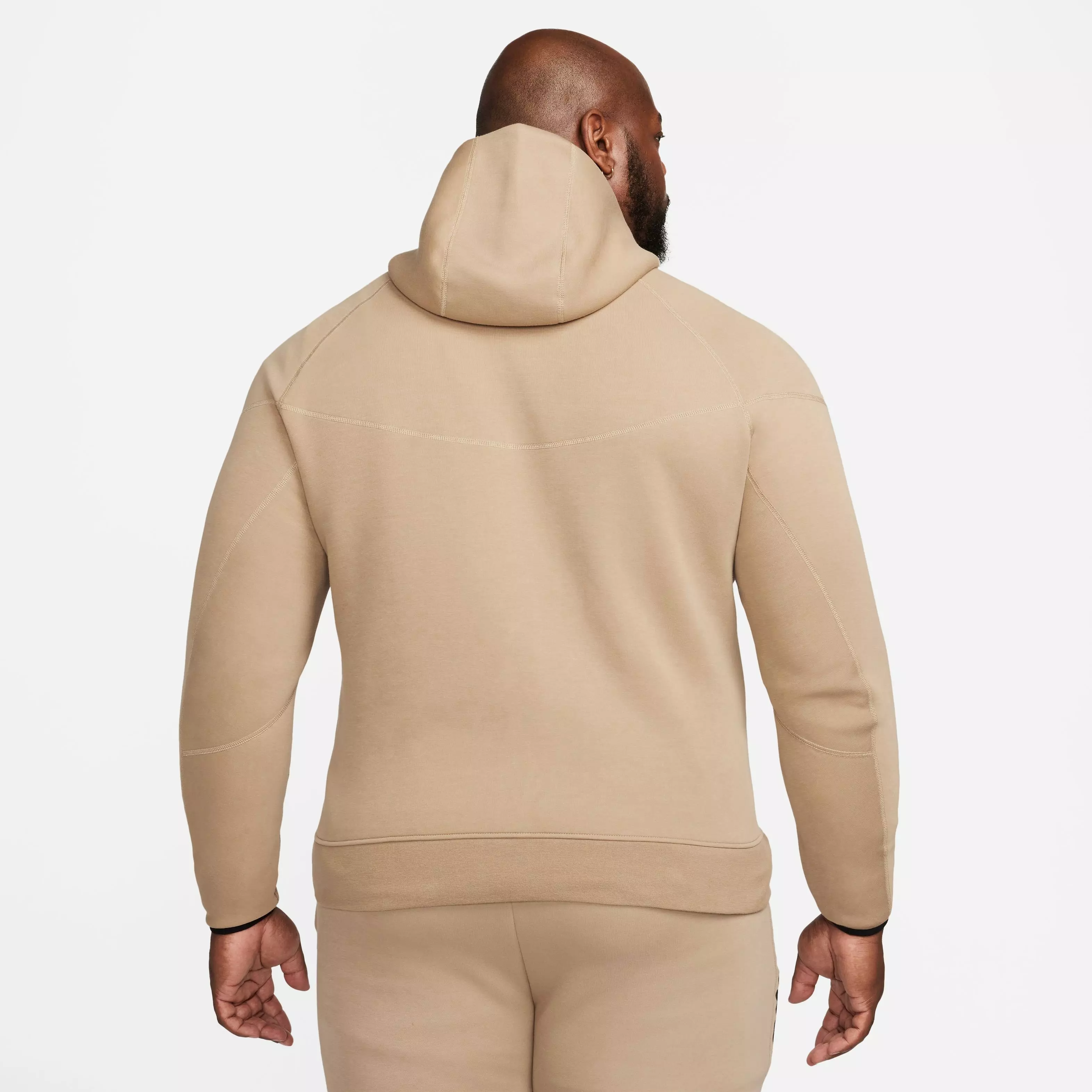 Nike Men's Sportswear Tech Fleece Full-Zip Windrunner Jacket-Khaki - KHAKI