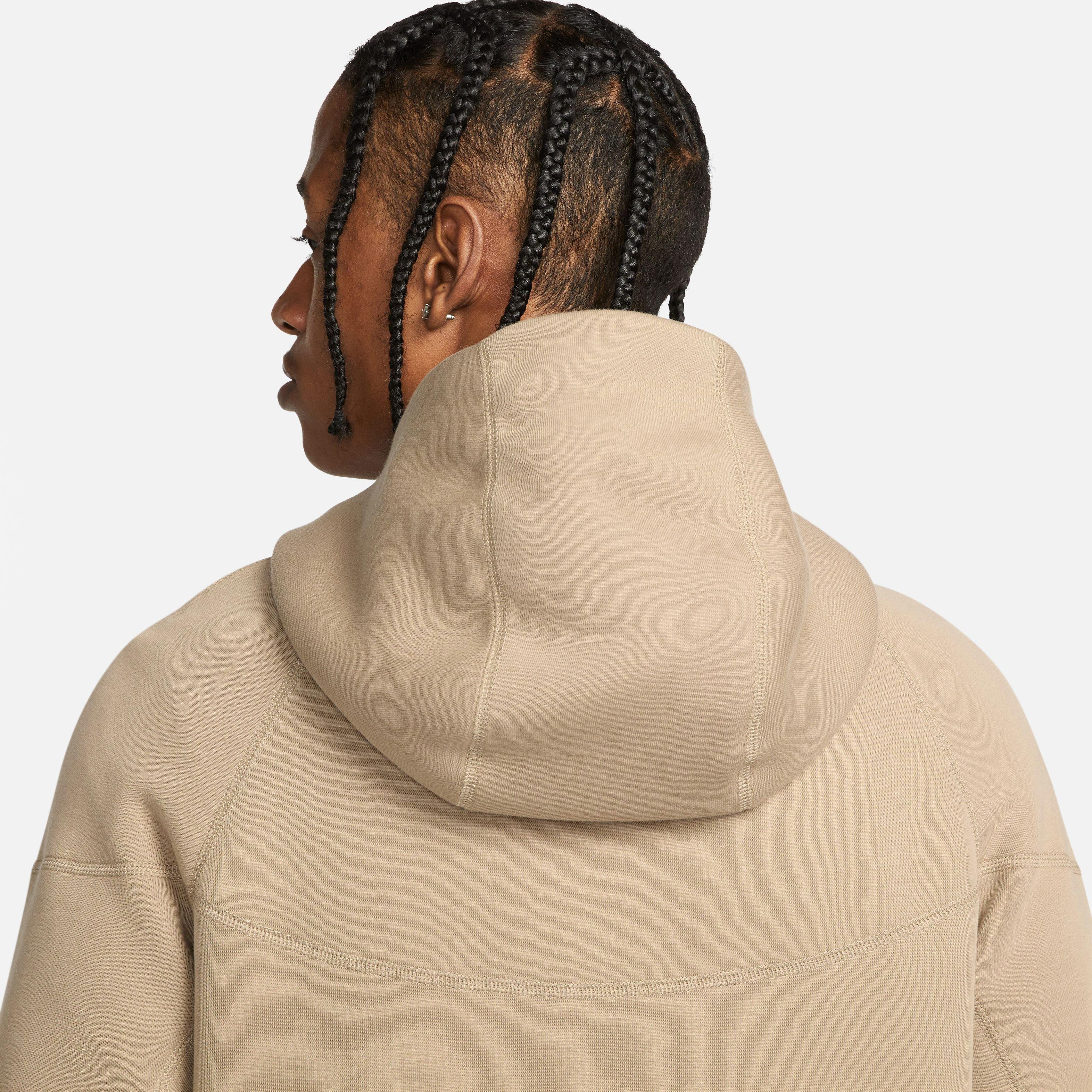 Nike Men's Sportswear Tech Fleece Full-Zip Windrunner Jacket-Khaki - KHAKI Thumbnail View 9