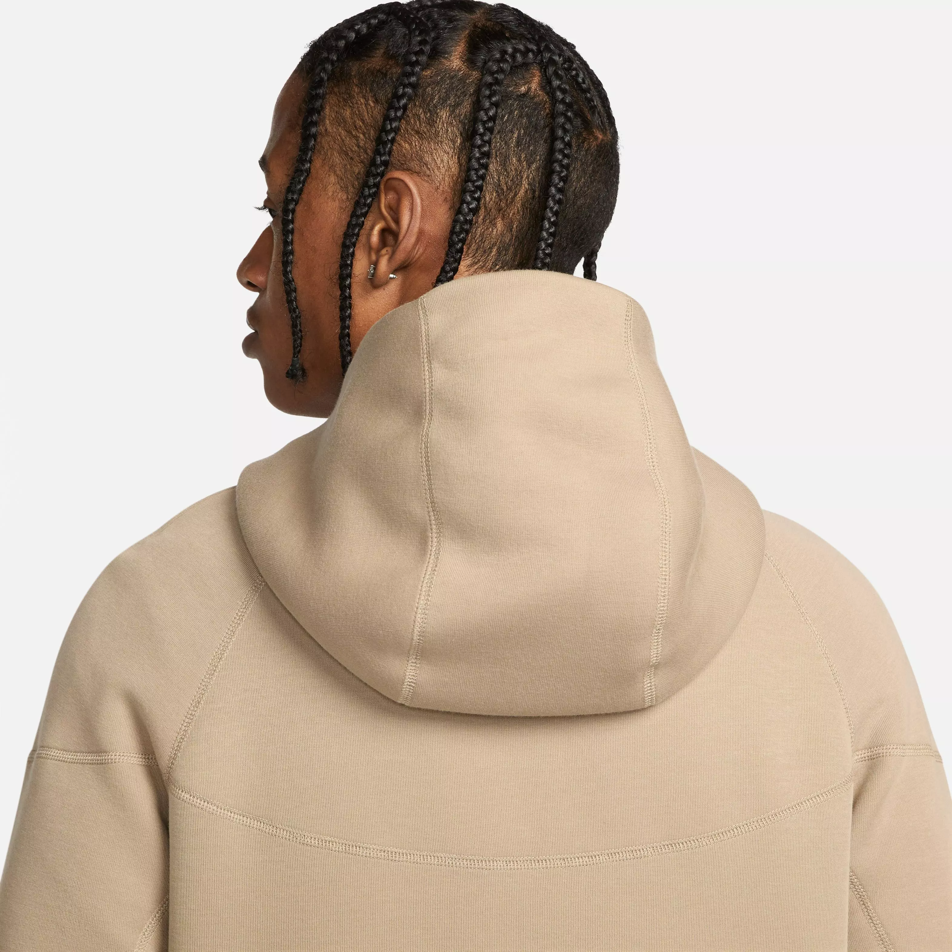 Nike Men's Sportswear Tech Fleece Full-Zip Windrunner Jacket-Khaki - KHAKI