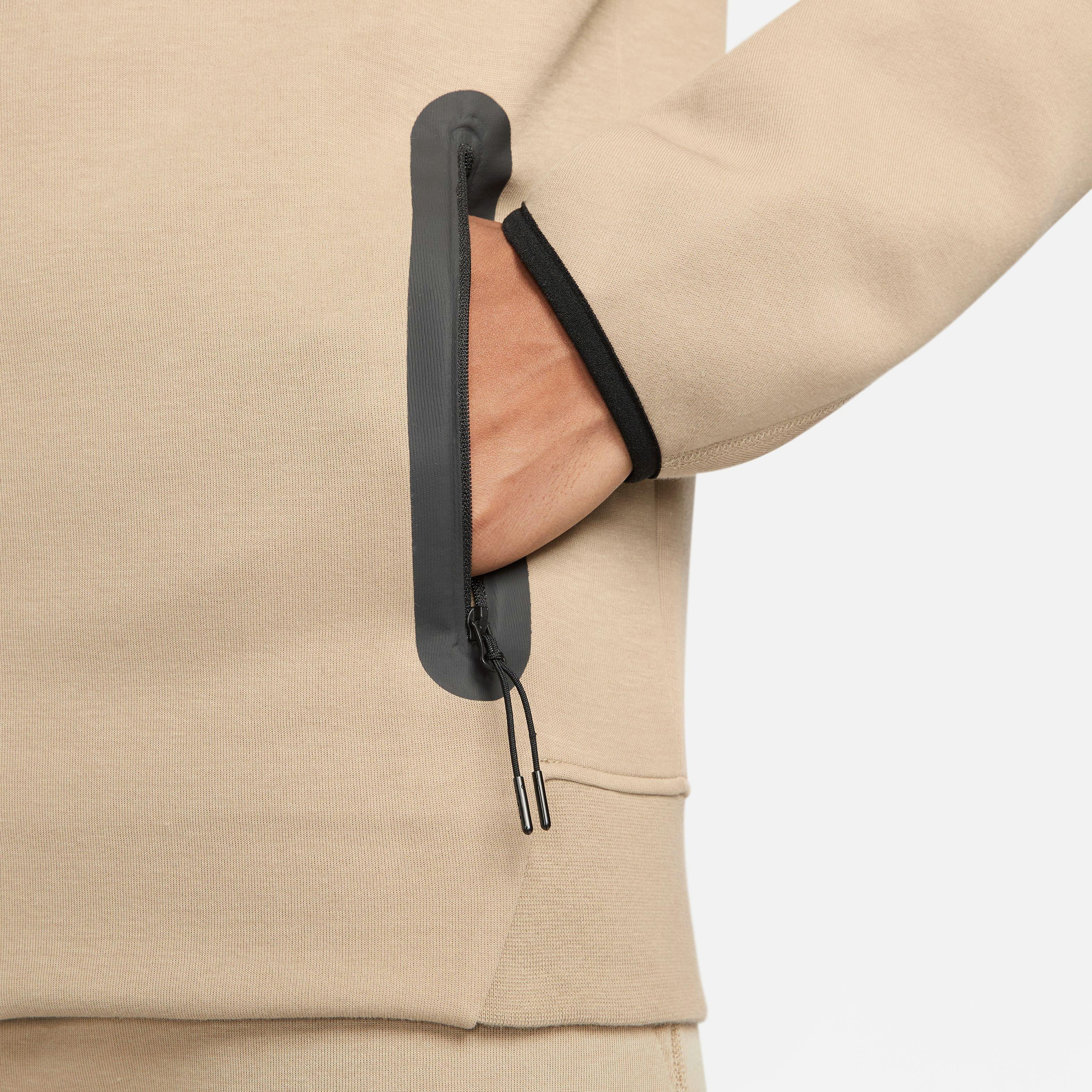 Nike Men's Sportswear Tech Fleece Full-Zip Windrunner Jacket-Khaki - KHAKI Thumbnail View 16