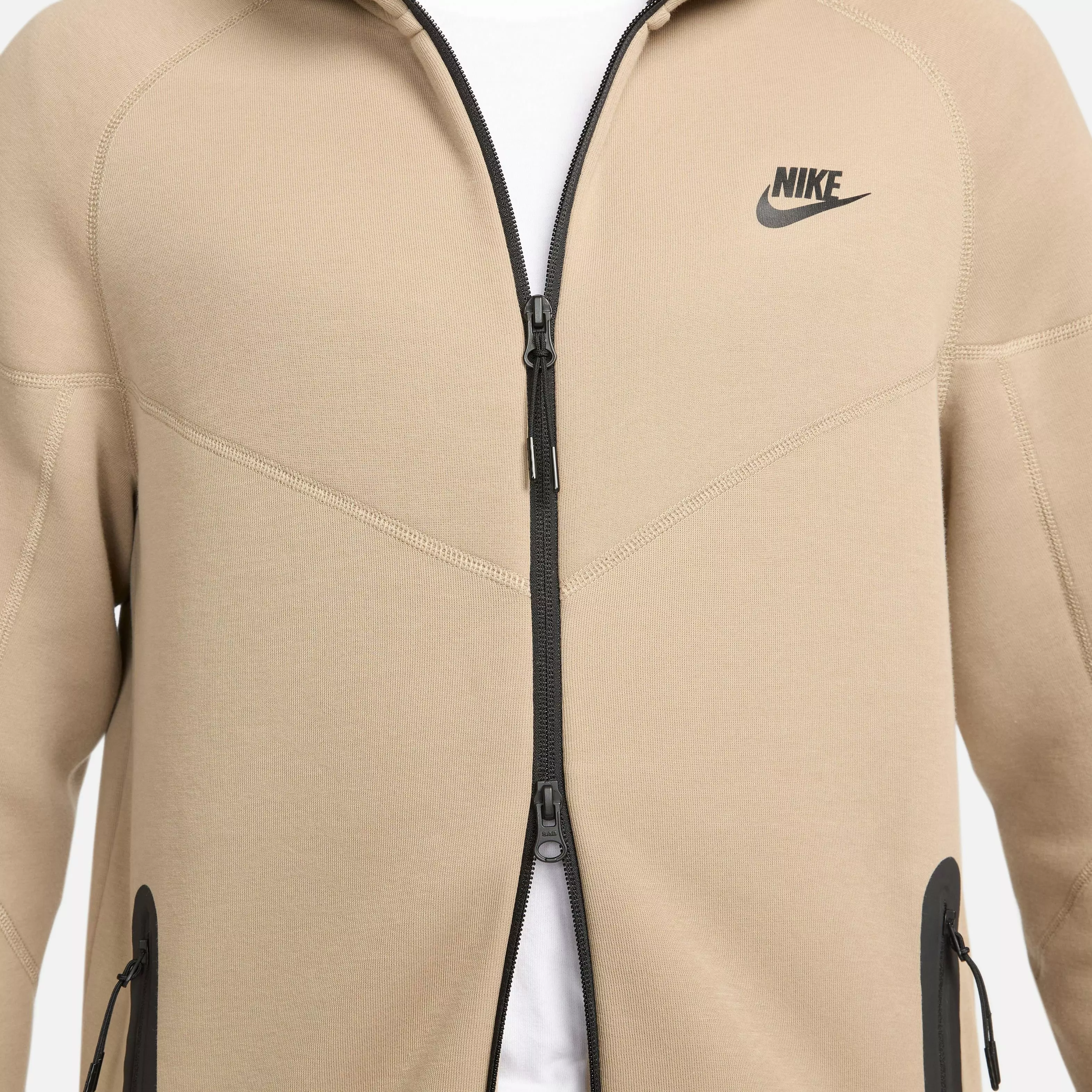 Nike Men's Sportswear Tech Fleece Full-Zip Windrunner Jacket-Khaki - KHAKI