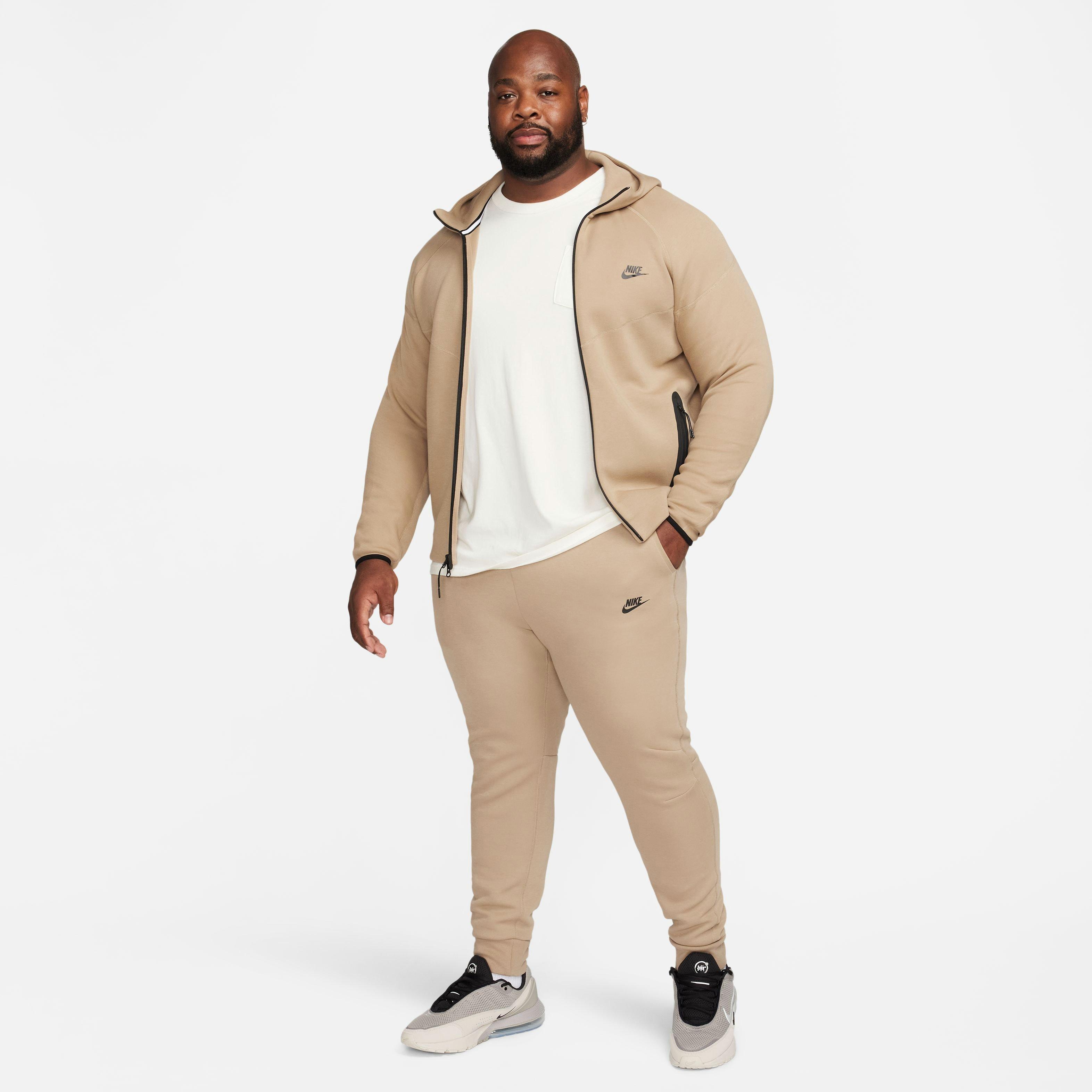 Nike Men's Sportswear Tech Fleece Full-Zip Windrunner Jacket-Khaki - KHAKI Thumbnail View 17