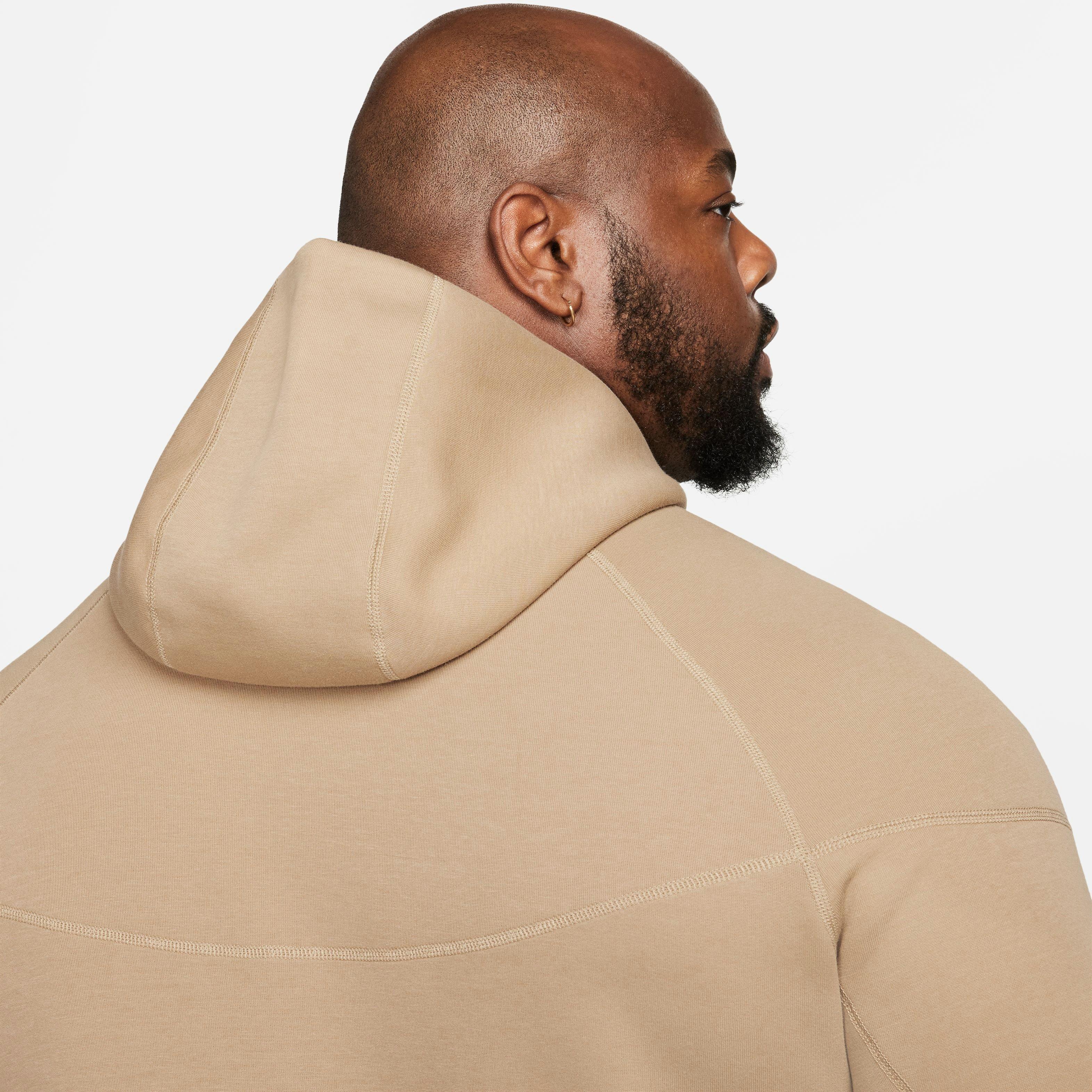 Nike Men's Sportswear Tech Fleece Full-Zip Windrunner Jacket-Khaki - KHAKI Thumbnail View 18