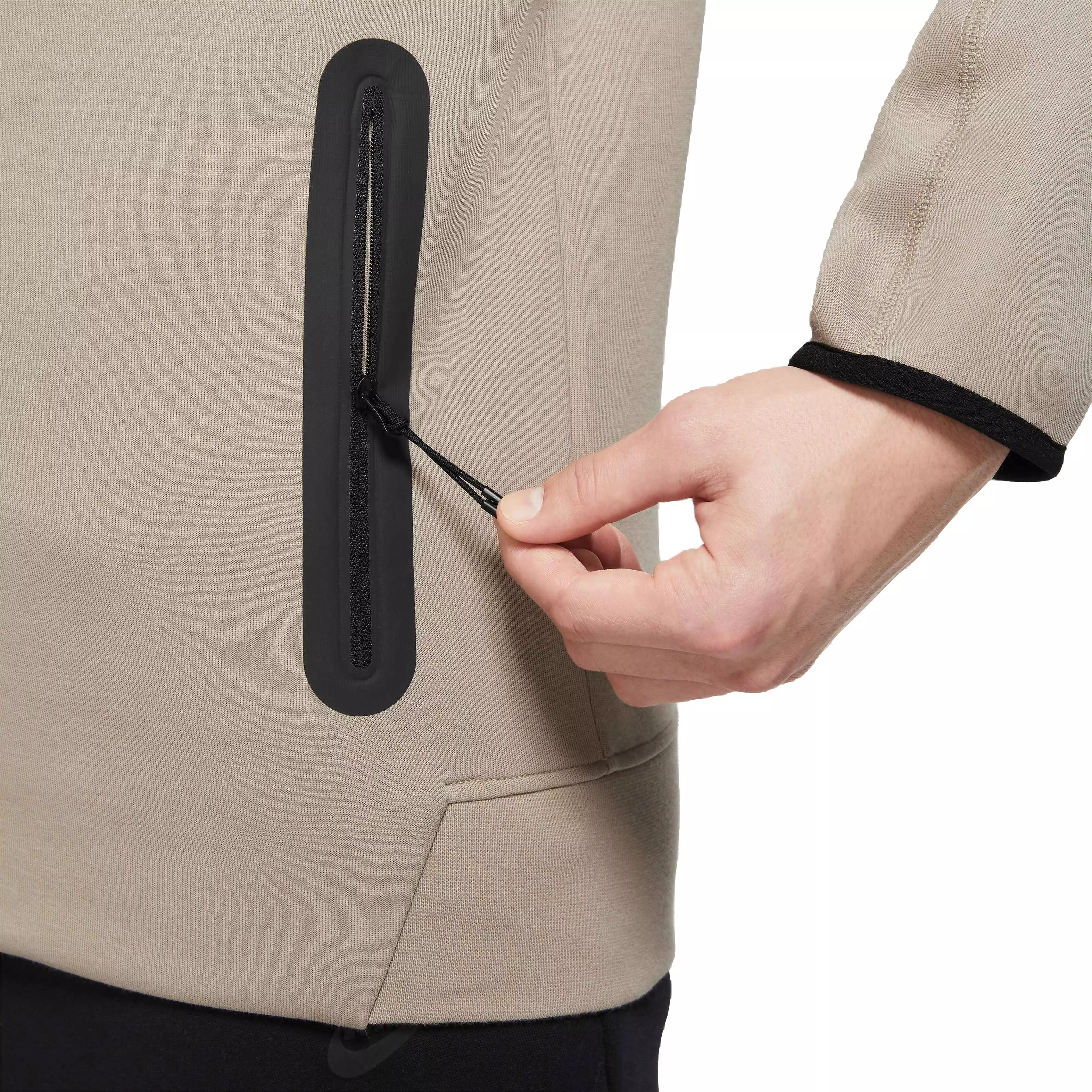 Nike Men's Sportswear Tech Fleece Full-Zip Windrunner Jacket-Khaki - KHAKI