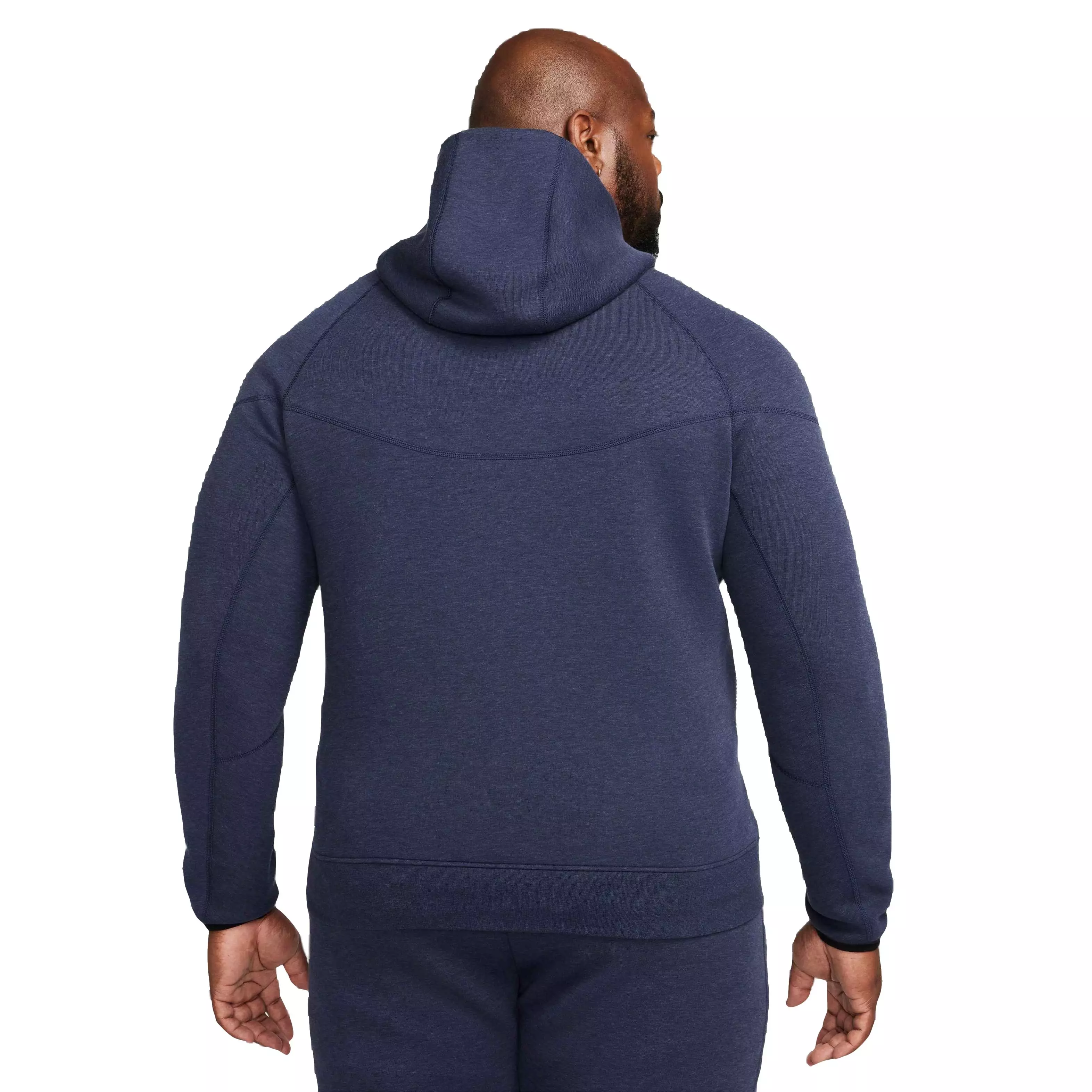 Nike Men's Tech Fleece Full-Zip Windrunner Hoodie - Obsidian - NAVY