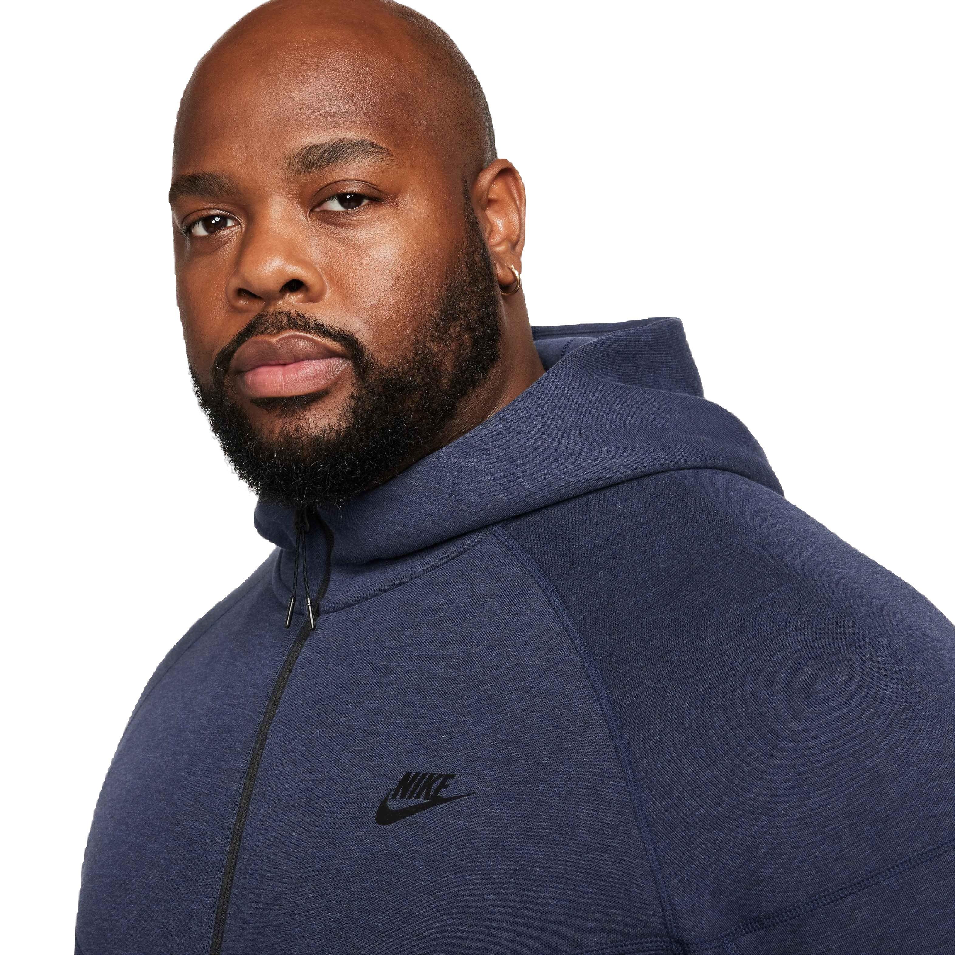 Nike Men's Tech Fleece Full-Zip Windrunner Hoodie - Obsidian - NAVY Thumbnail View 3