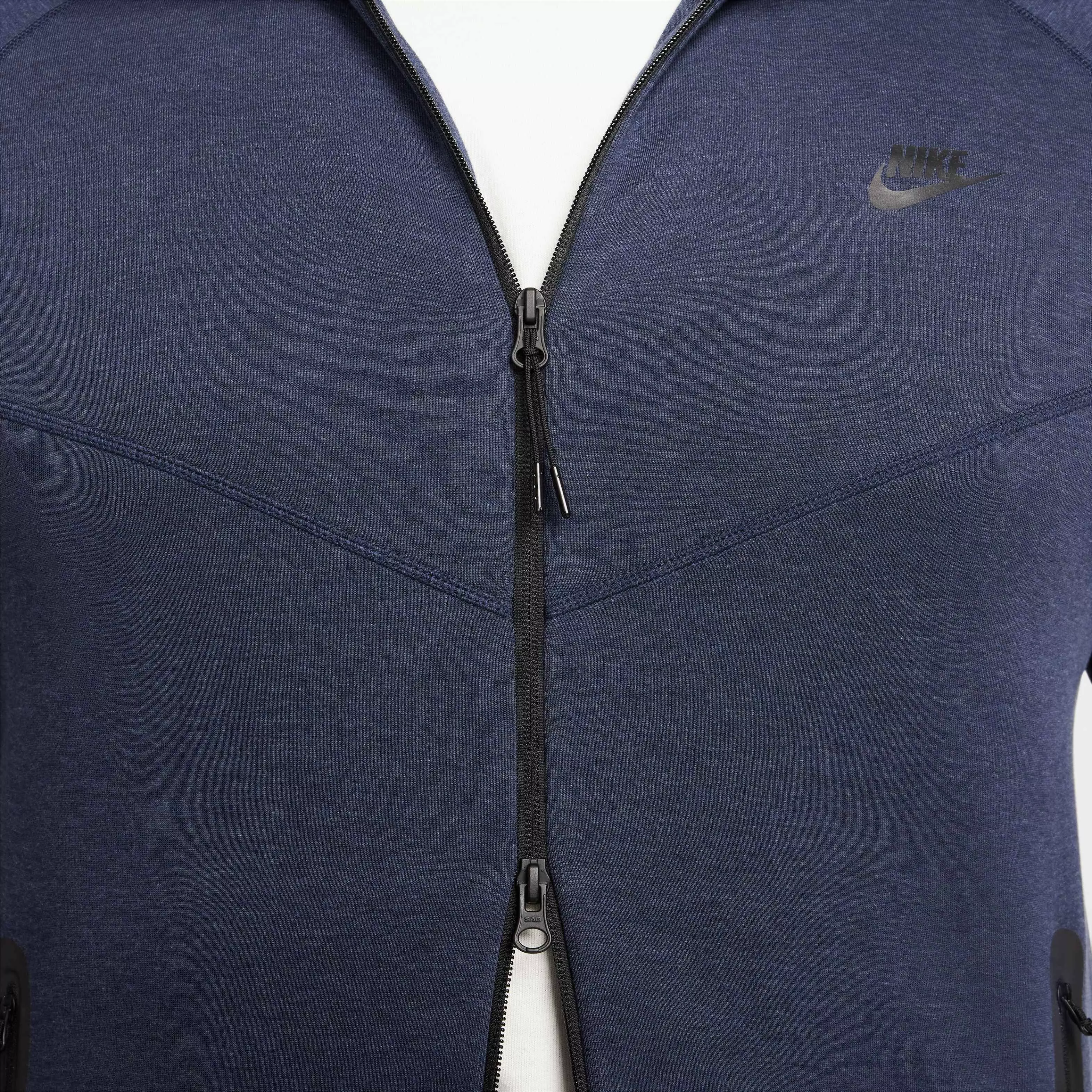Nike Men's Tech Fleece Full-Zip Windrunner Hoodie - Obsidian - NAVY