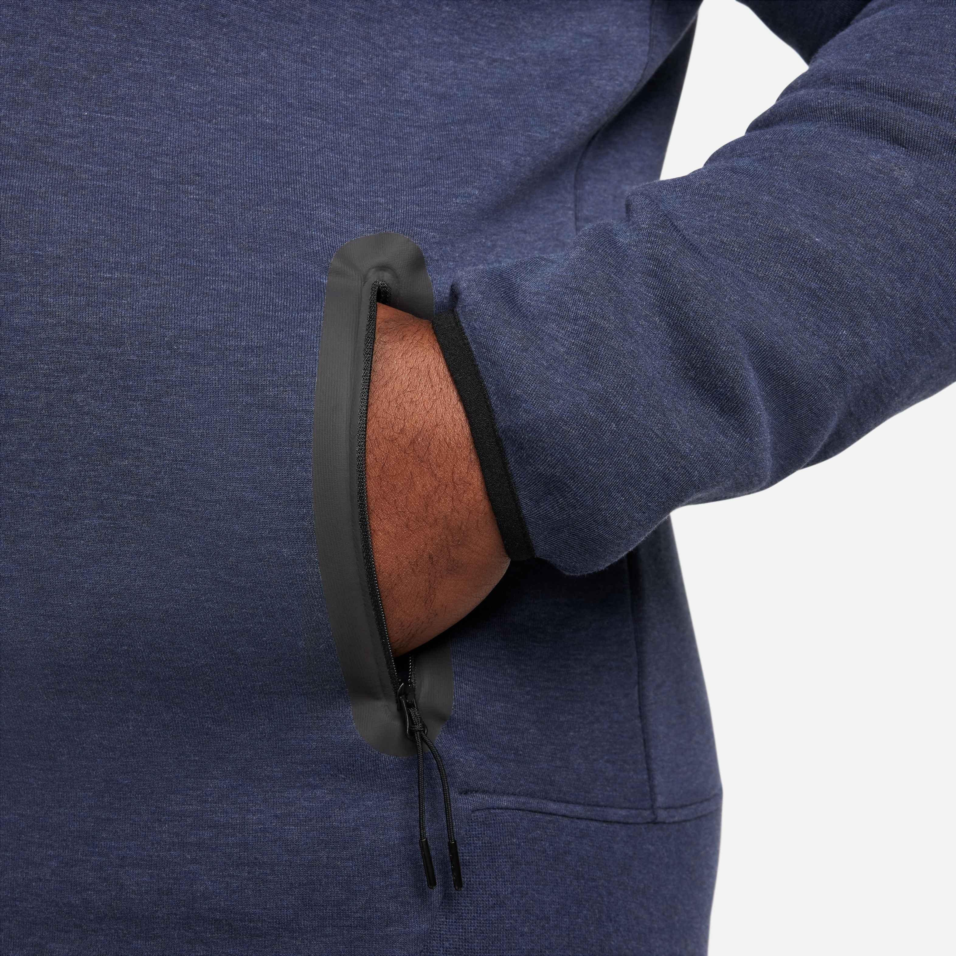 Nike Men's Tech Fleece Full-Zip Windrunner Hoodie - Obsidian - NAVY Thumbnail View 5