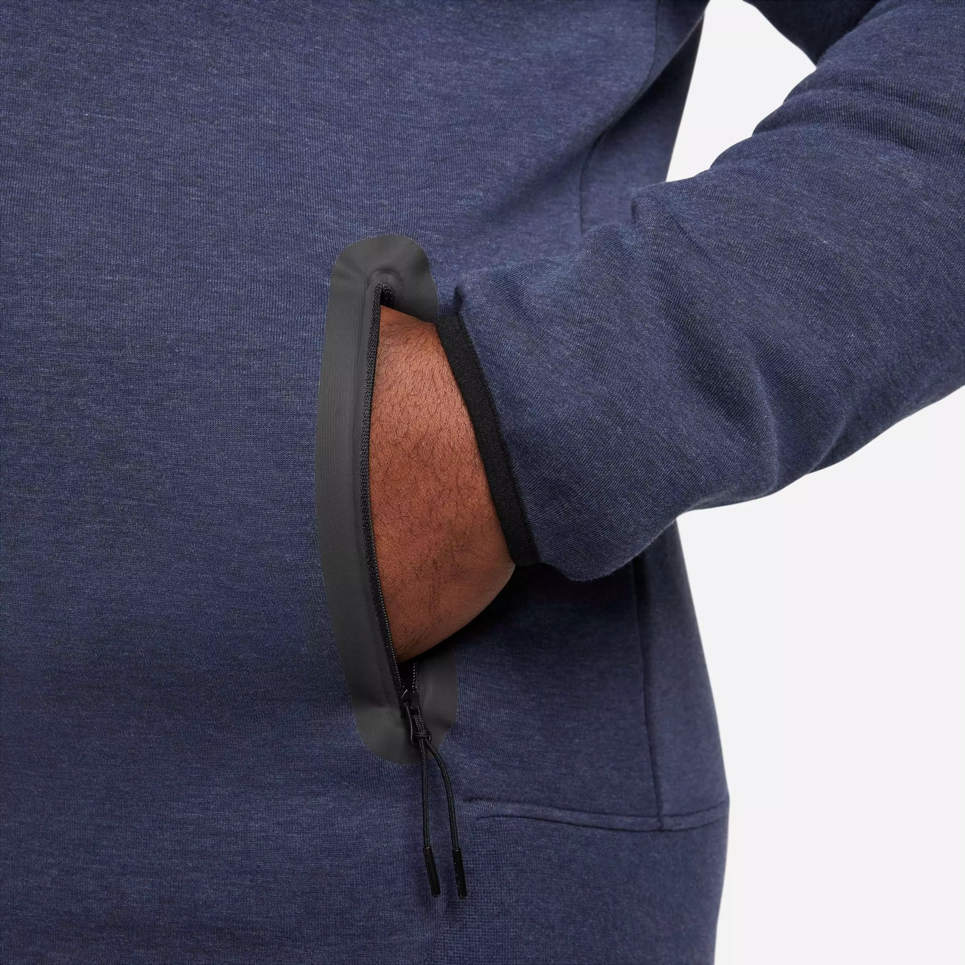 Nike Men's Tech Fleece Full-Zip Windrunner Hoodie - Obsidian - NAVY