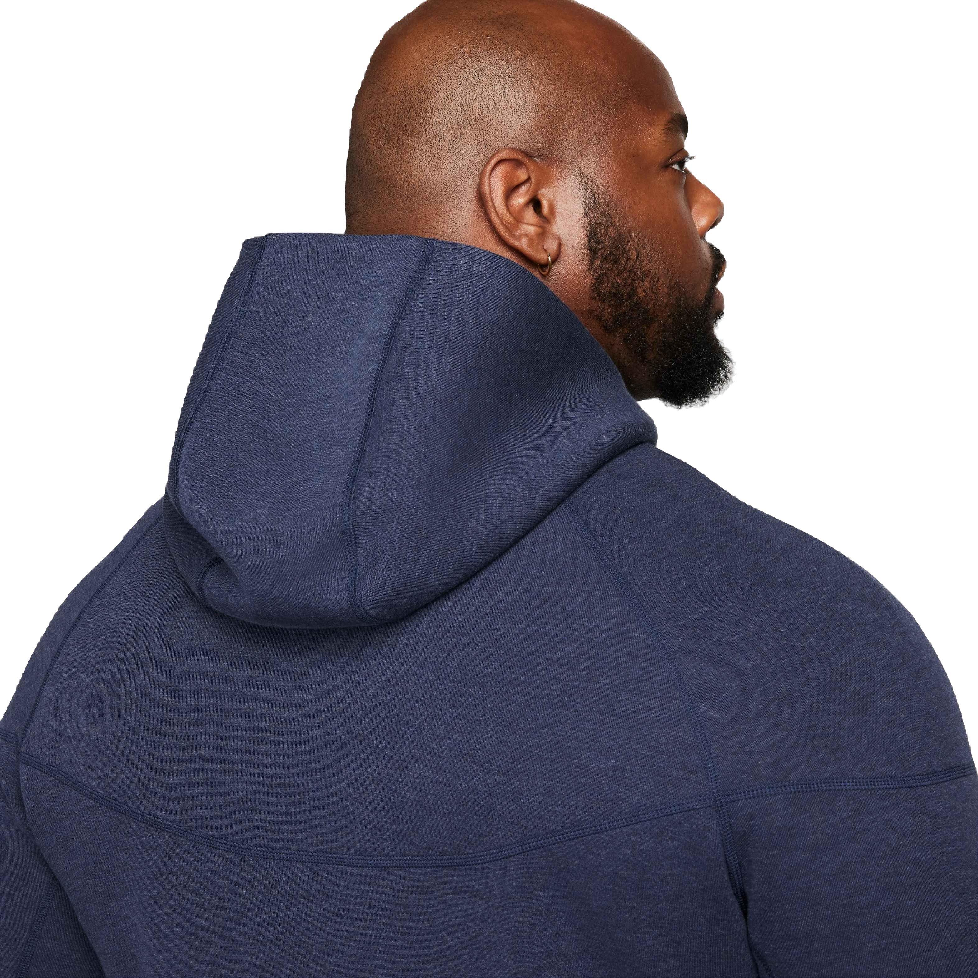 Nike Men's Tech Fleece Full-Zip Windrunner Hoodie - Obsidian - NAVY Thumbnail View 7
