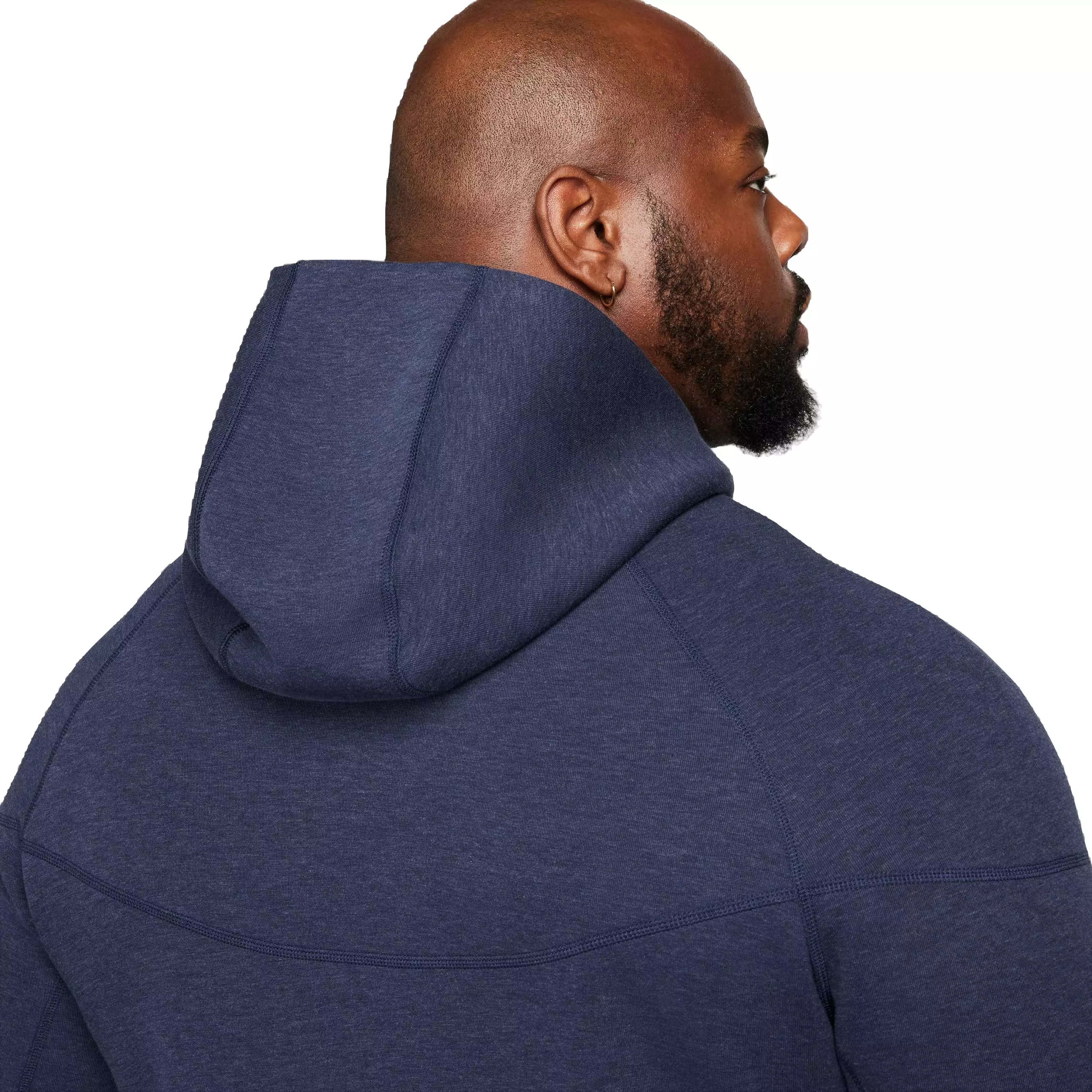Nike Men's Tech Fleece Full-Zip Windrunner Hoodie - Obsidian - NAVY