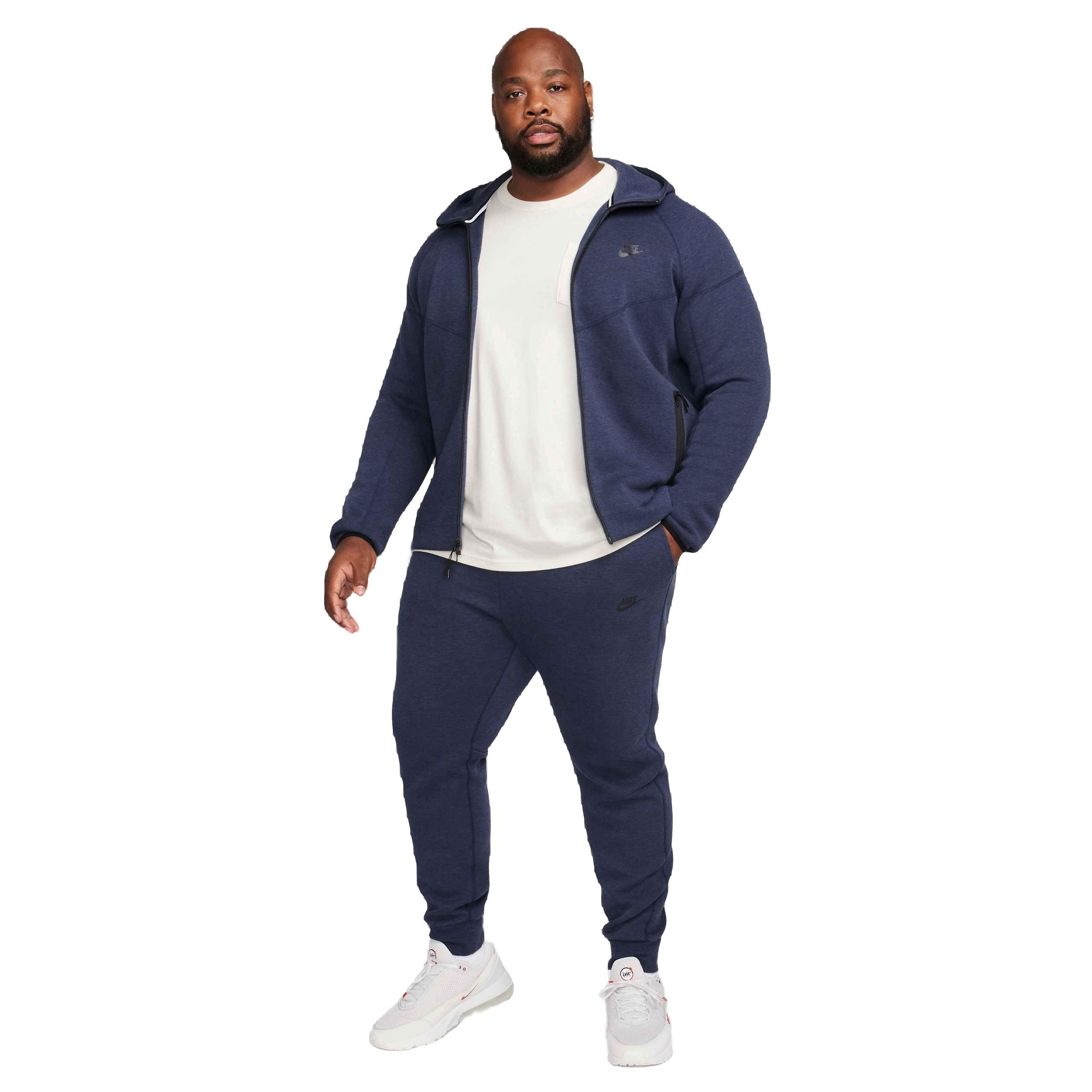 Nike Men's Tech Fleece Full-Zip Windrunner Hoodie - Obsidian - NAVY Thumbnail View 8