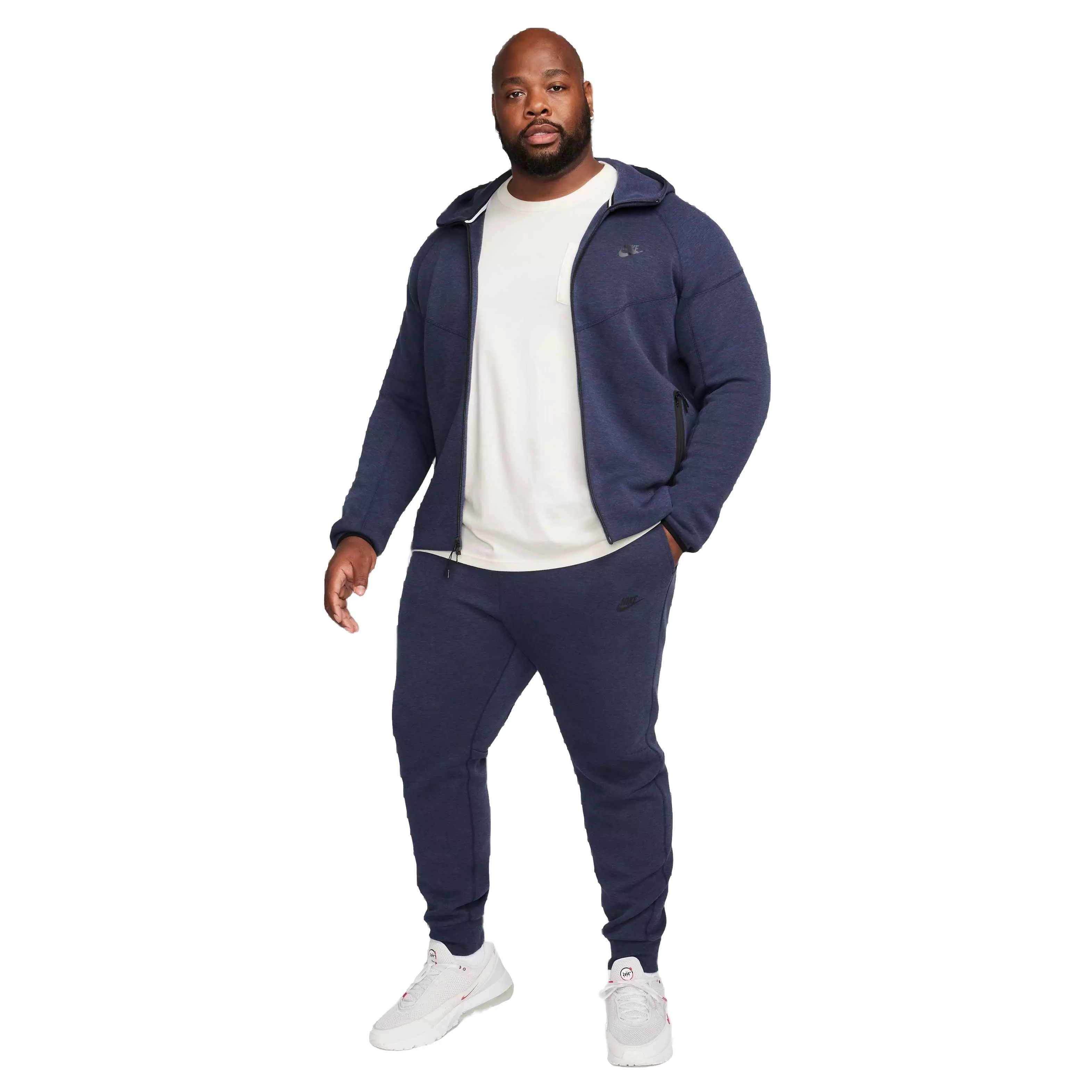 Nike Men's Tech Fleece Full-Zip Windrunner Hoodie - Obsidian - NAVY