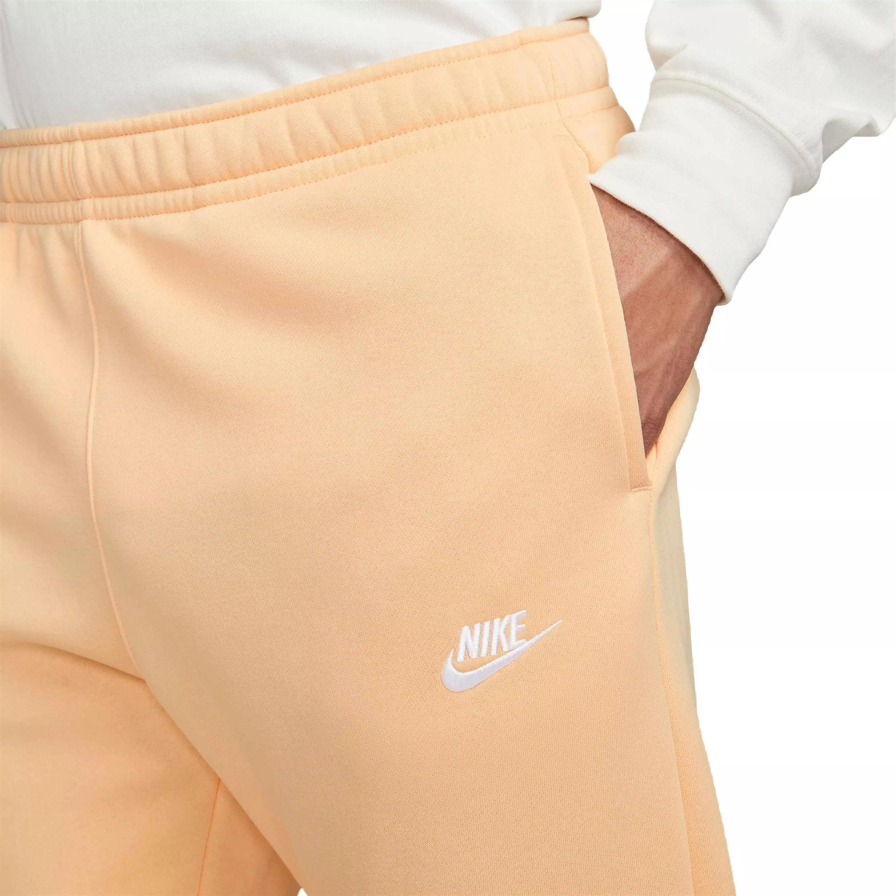 Nike Men's Sportswear Club Fleece Joggers-Orange - ORANGE