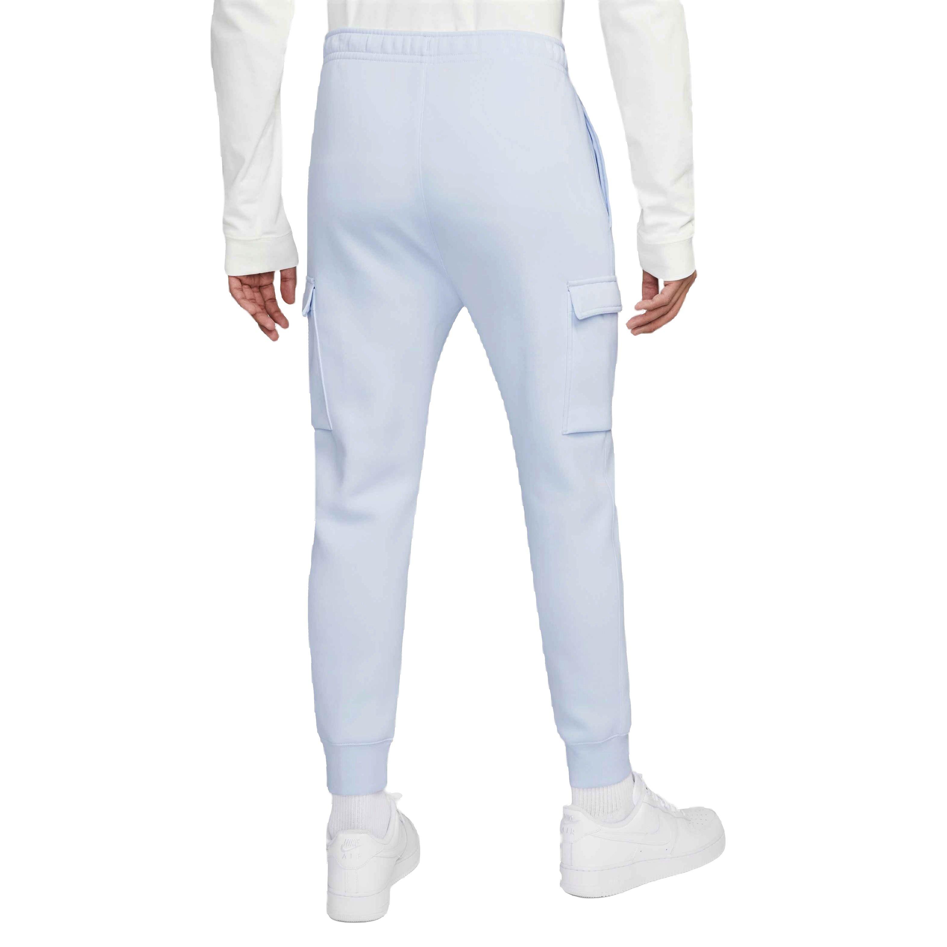 Nike Men's Sportswear Club Fleece Cargo Pants-Lt Blue - LT BLUE Thumbnail View 2