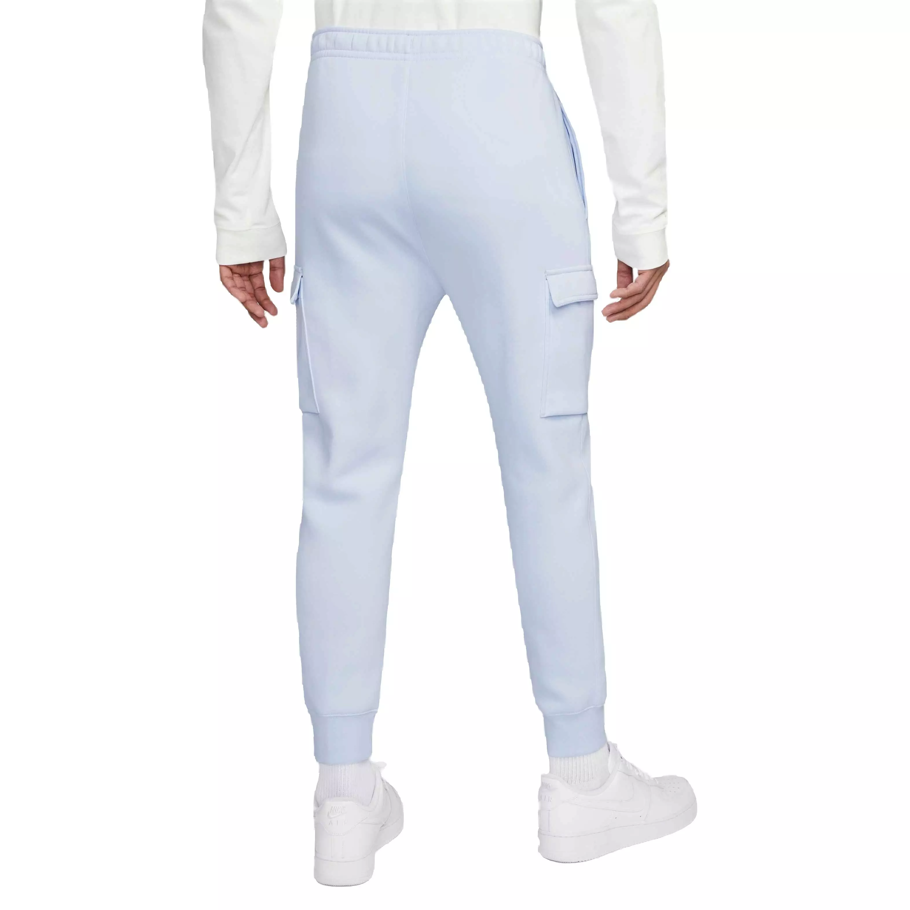 Nike Men's Sportswear Club Fleece Cargo Pants-Lt Blue - LT BLUE