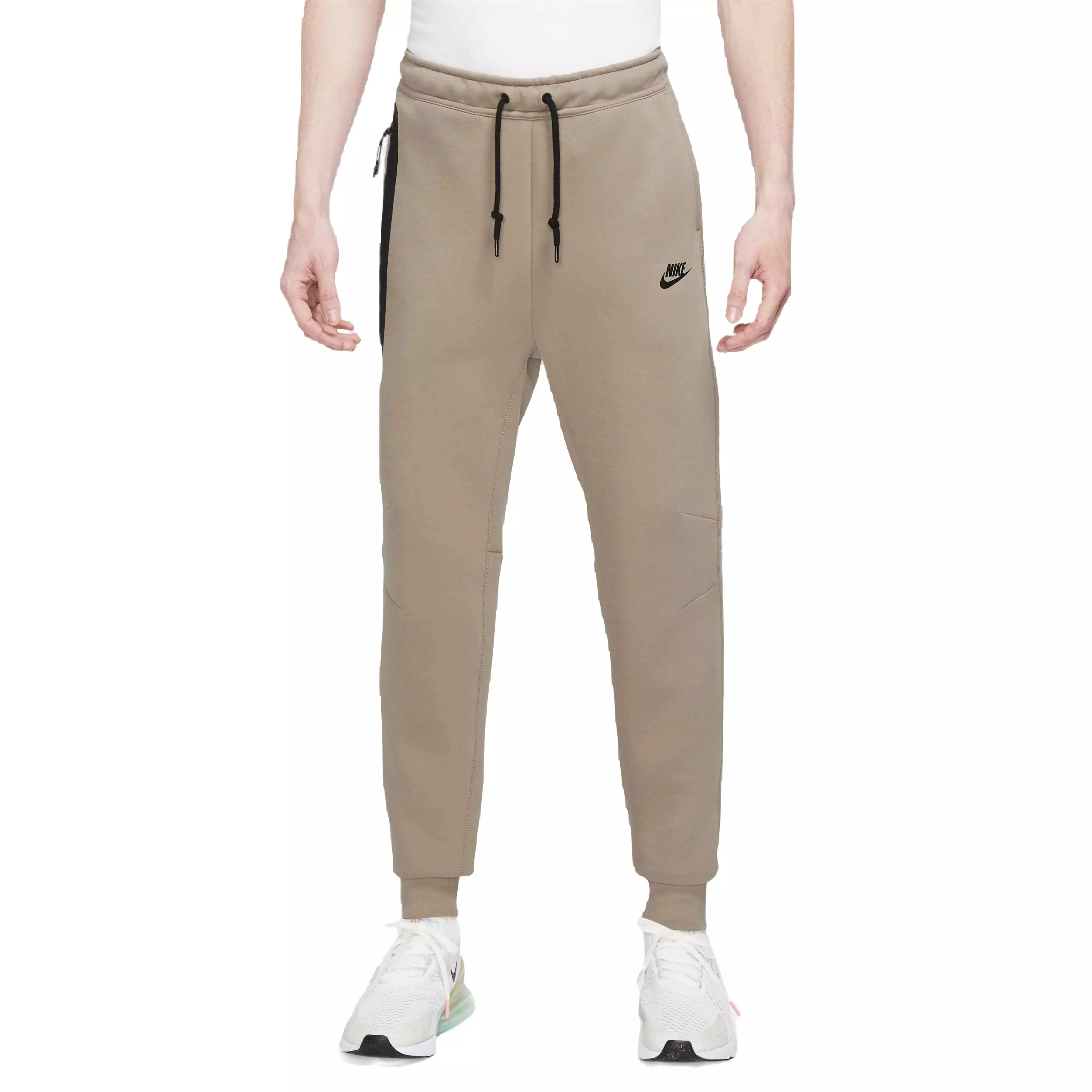 Nike Men's Sportswear Tech Fleece Joggers-Khaki - KHAKI