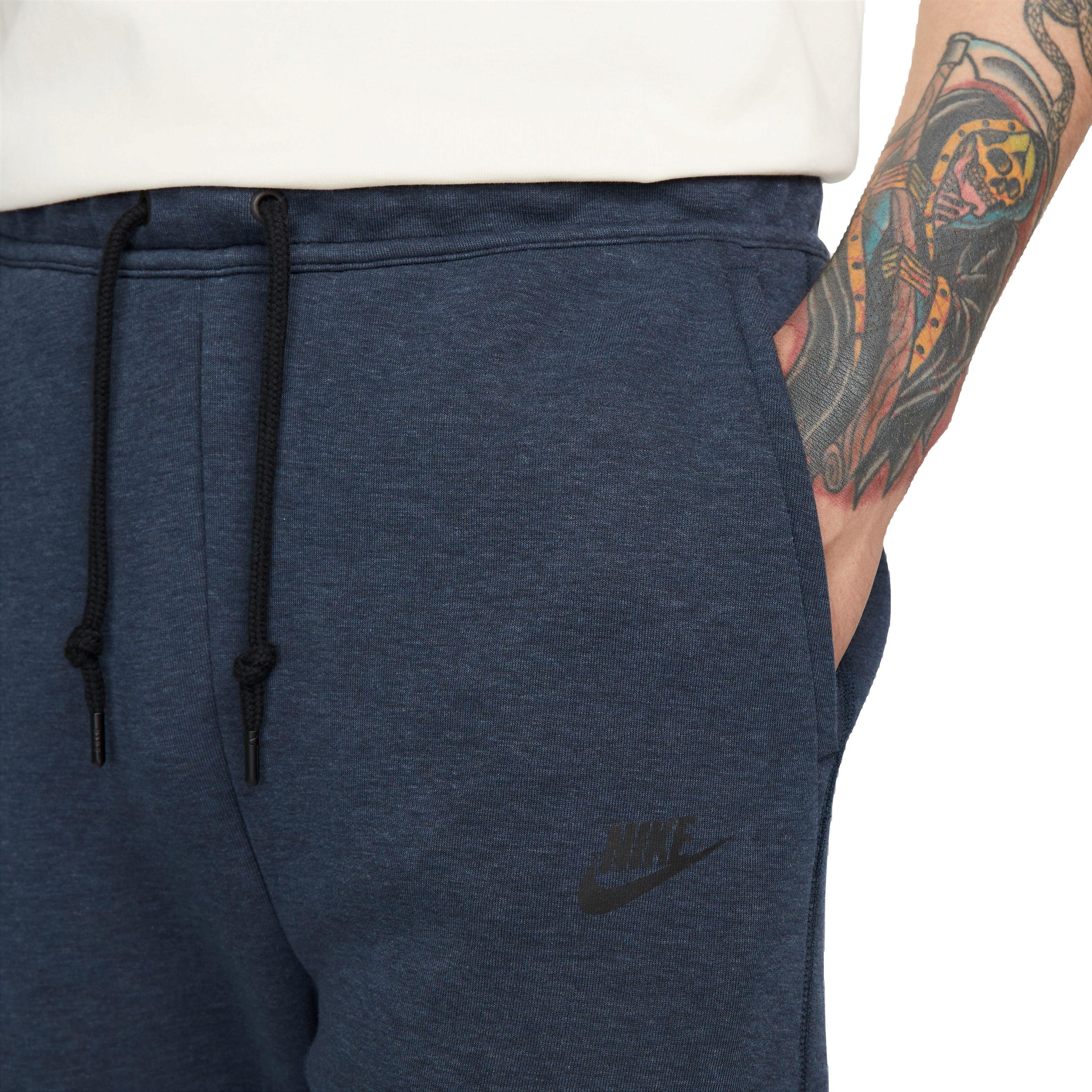 Nike Men's Tech Fleece Slim Fit Joggers-Navy - NAVY Thumbnail View 3